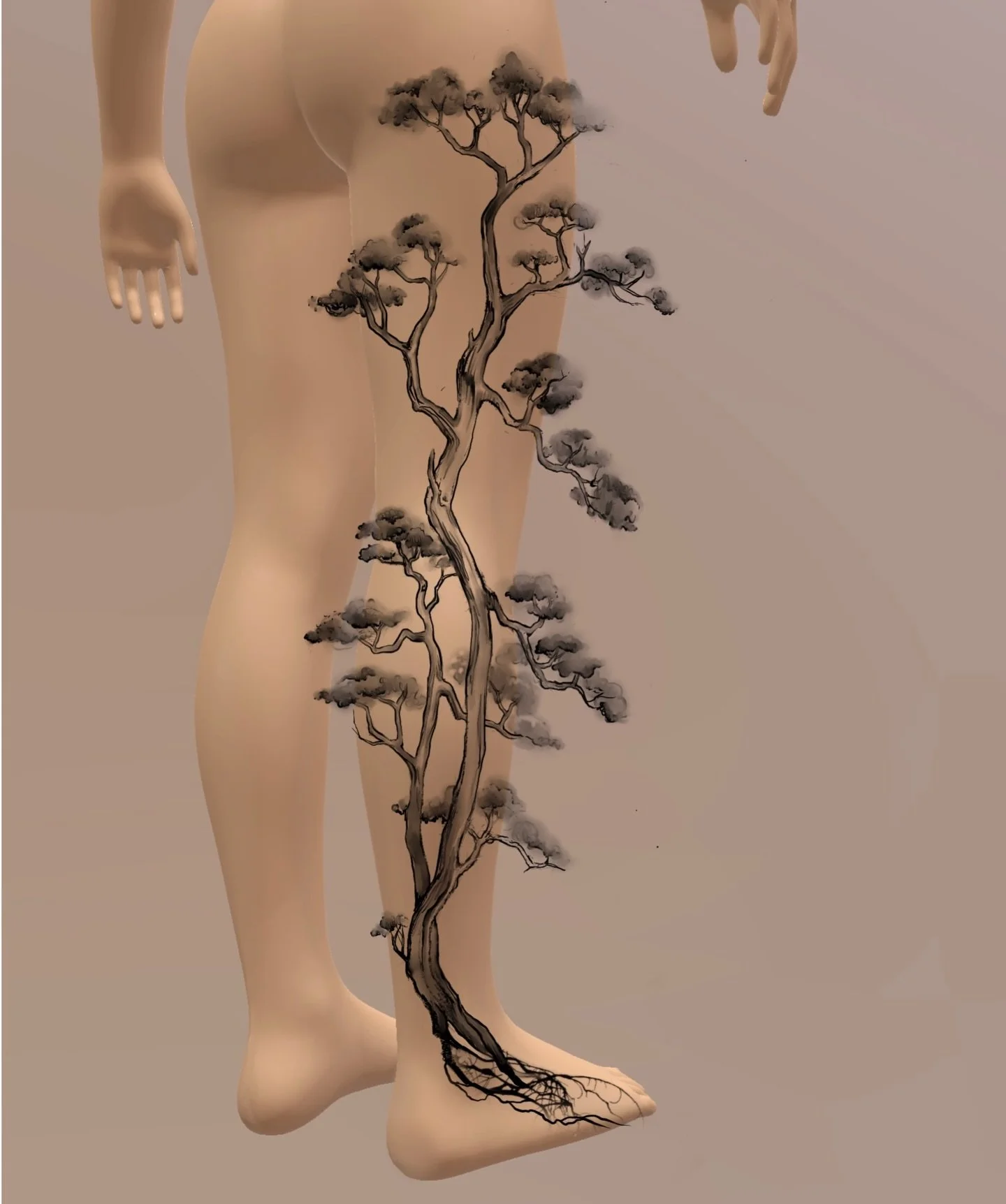 Outer leg tattoo design ✨ available 🌳
#treetattoo #tattoodesign #naturetattoo