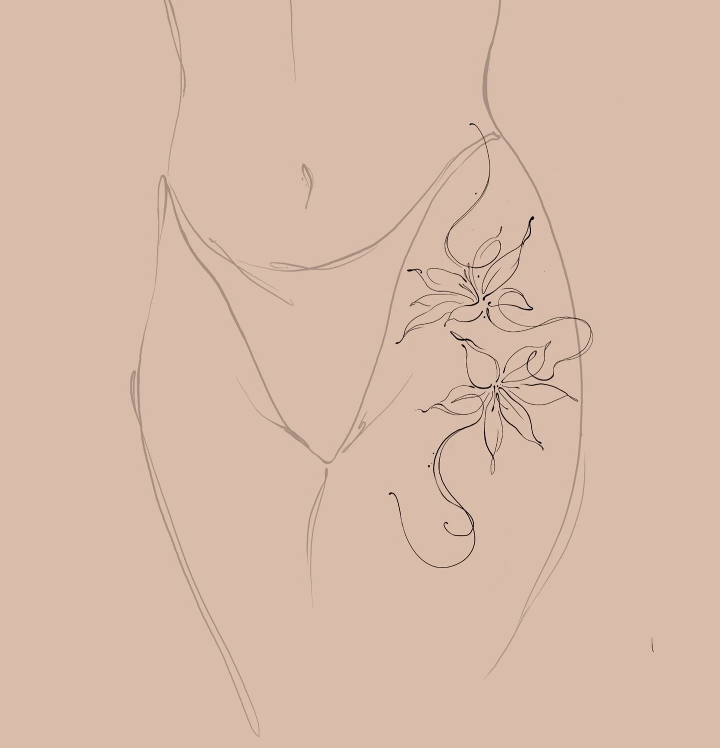 Abstract flowers tattoo design ✨ 
As usual, can be done on any placement 
By @elfeeart 

#tattoo #floraltattoo #abstracttattoo #montrealtattoo #womantattoo