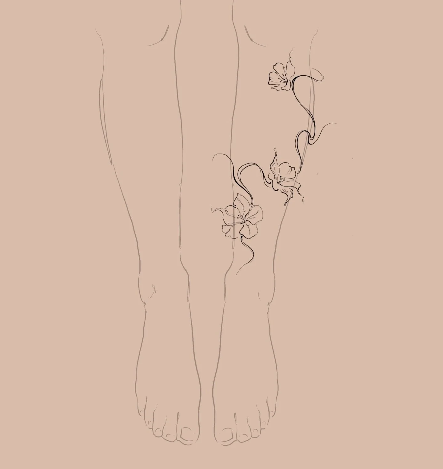 Abstract flowers tattoo design ✨ 
As usual, can be done on any placement 
By @elfeeart 

#tattoo #floraltattoo #abstracttattoo #montrealtattoo #womantattoo