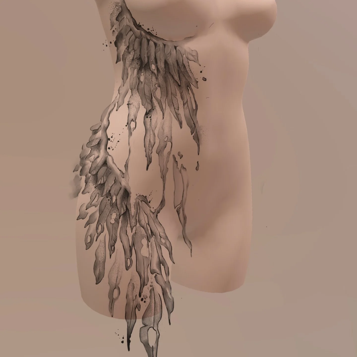 Wing tattoo design available ✨