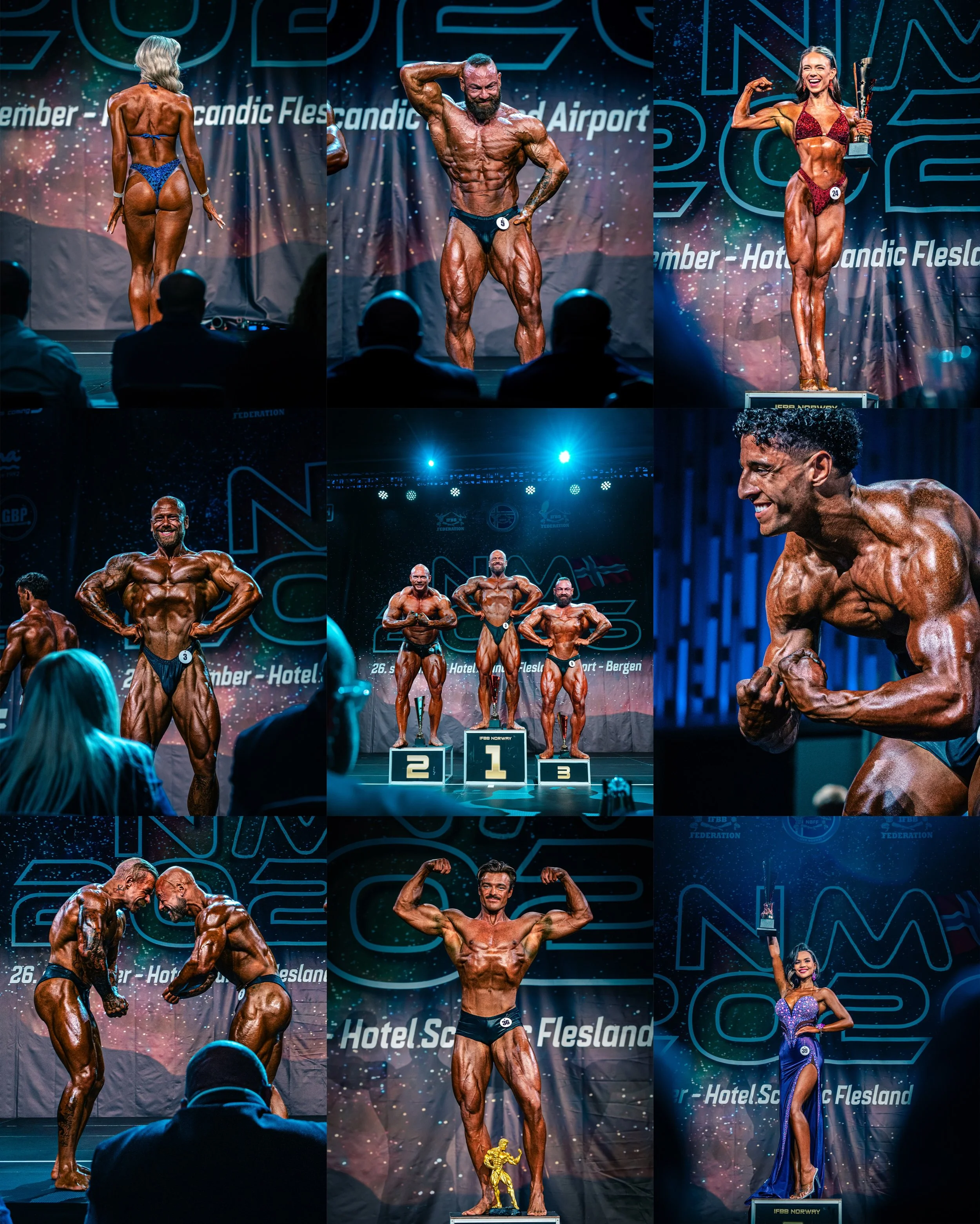 Here is a smal taste of many talented athletes competing at NM2026 @ifbb_norway in Bergen 💪🇳🇴
#bodybuilding #competition
