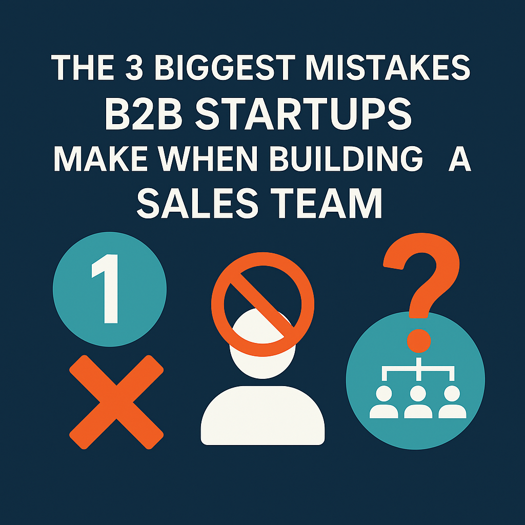 The 3 Biggest Mistakes B2B Startups Make When Building a Sales Team