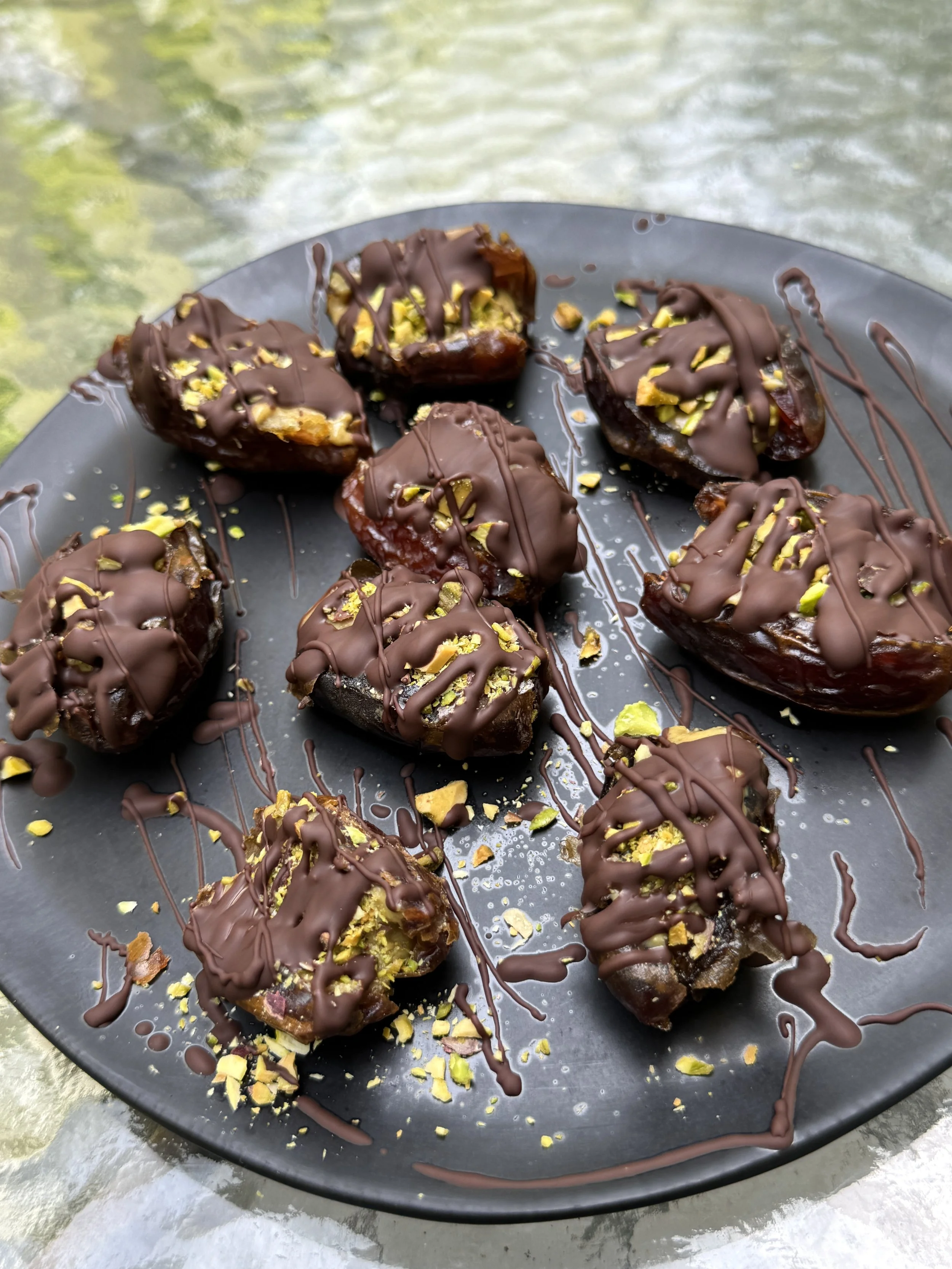 Pistachio Butter Stuffed Dates
