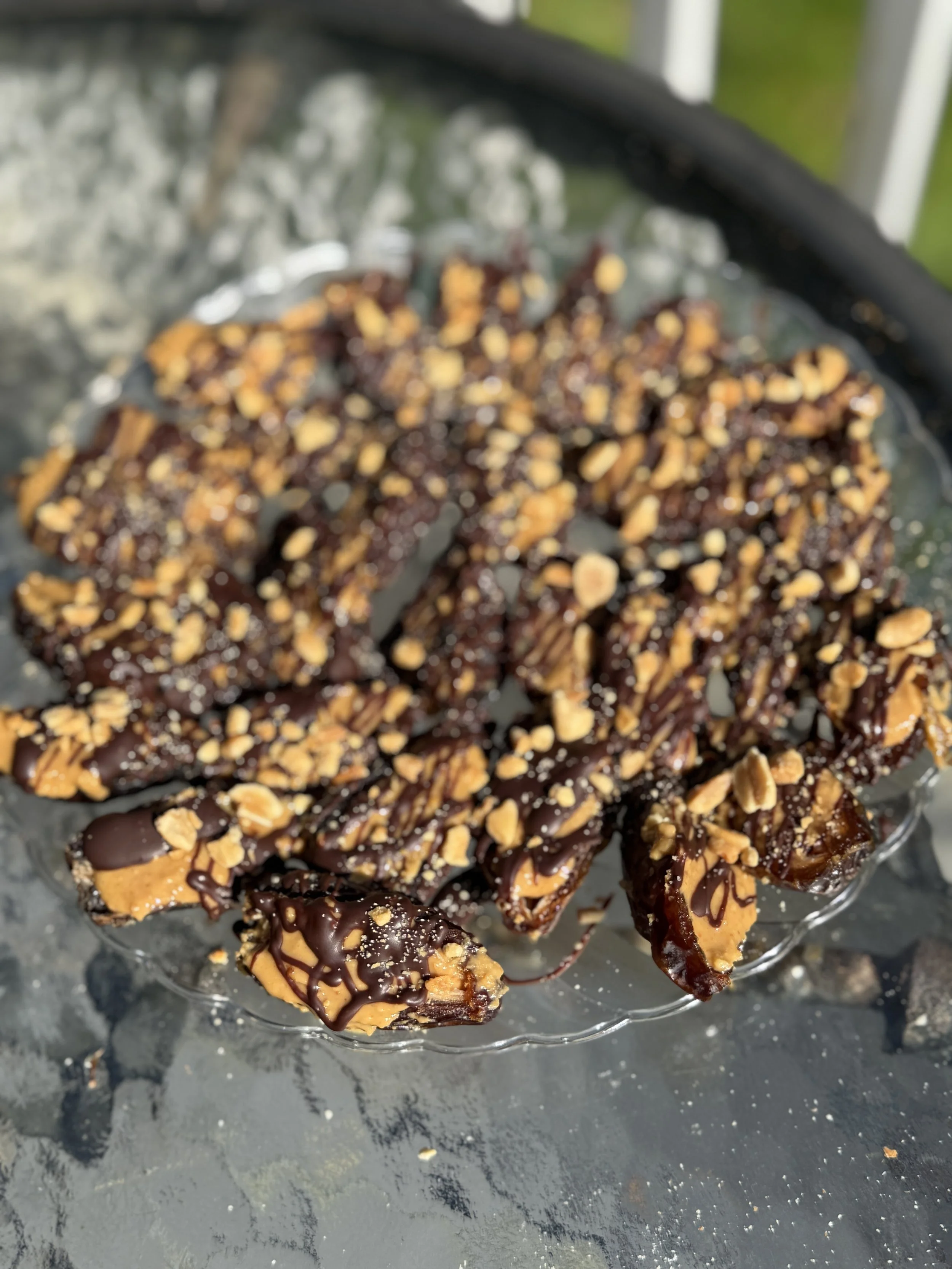 Chocolate-Covered Stuffed Dates (Almond &amp; Peanut Butter)