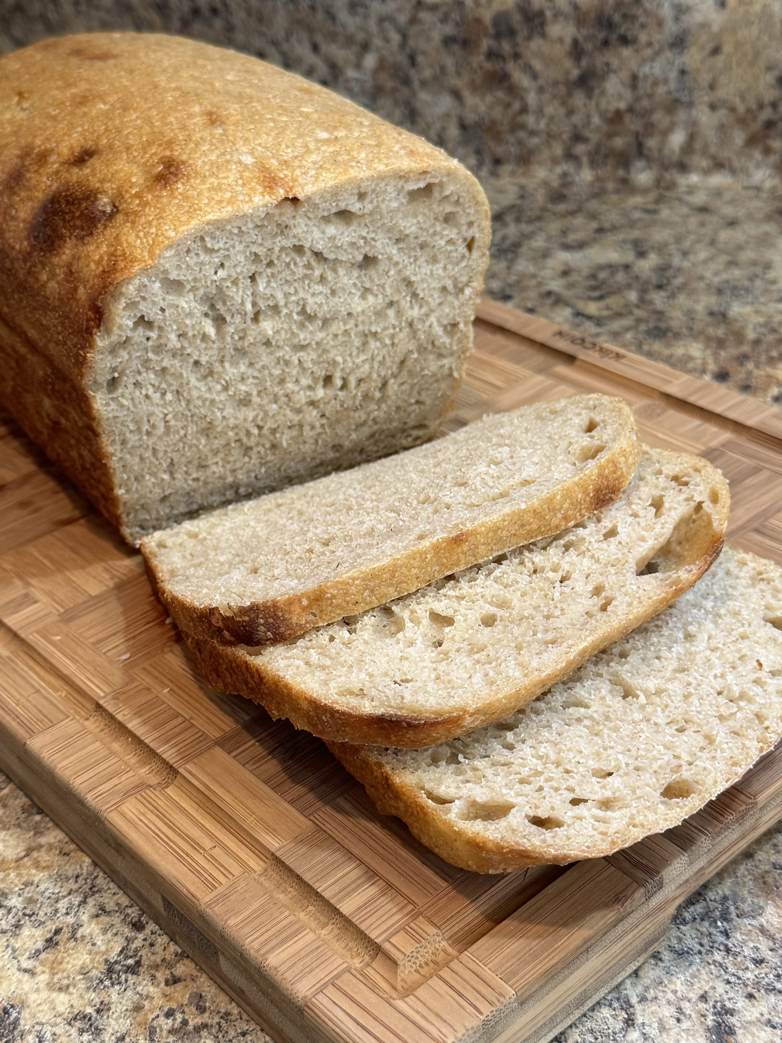 Fresh-Milled Hard White Wheat Sourdough Loaf