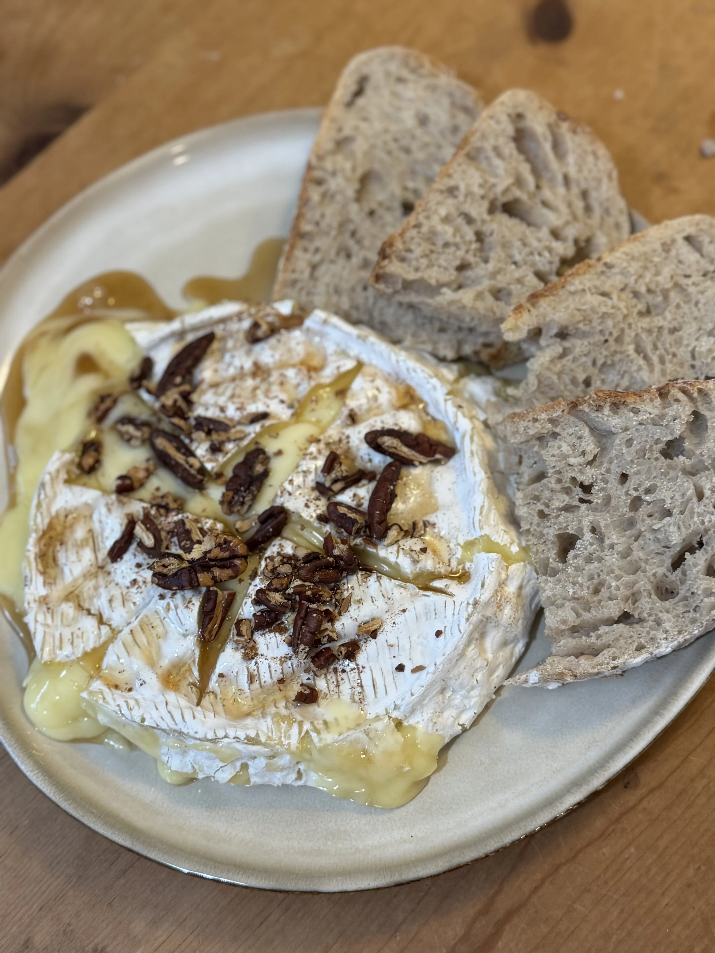 Maple Pecan Baked Brie
