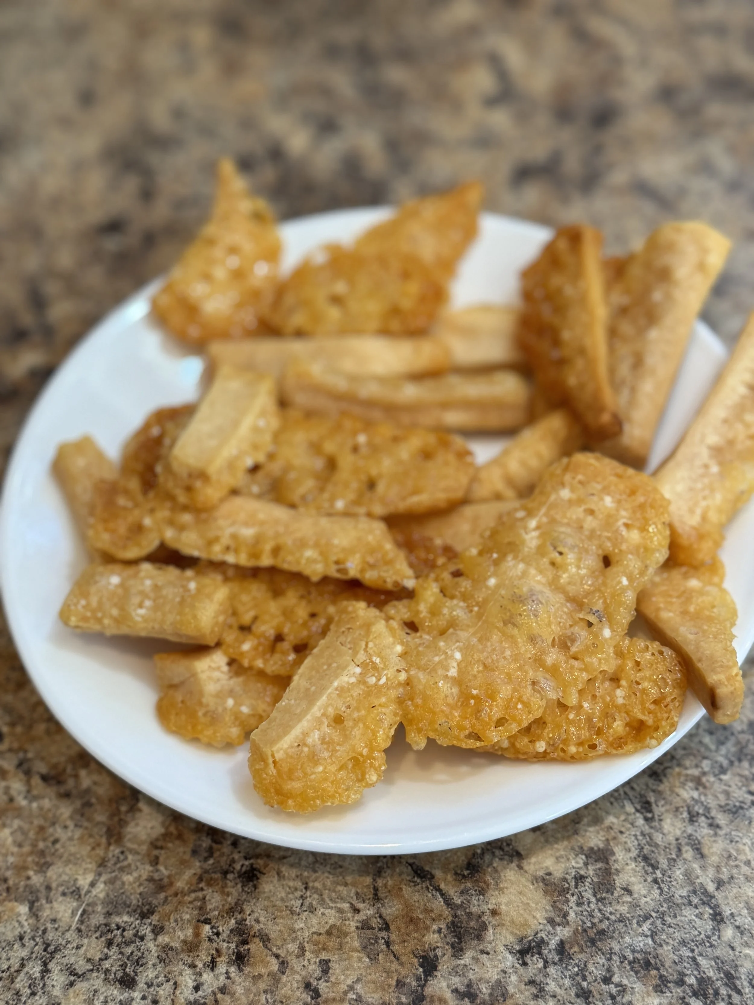 Parmesan Rind Crisps (Microwave or Oven)