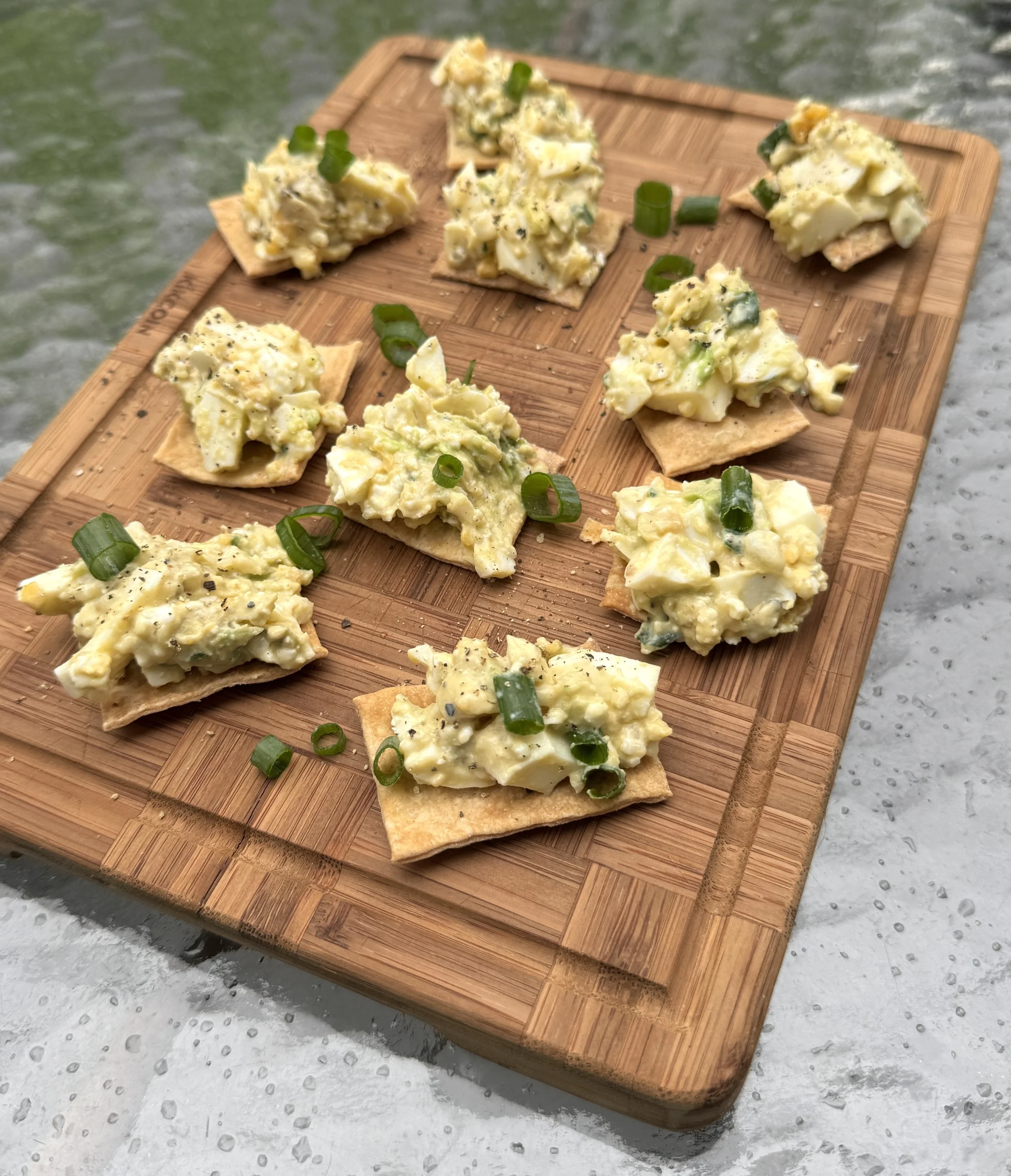 Egg Salad with Crackers