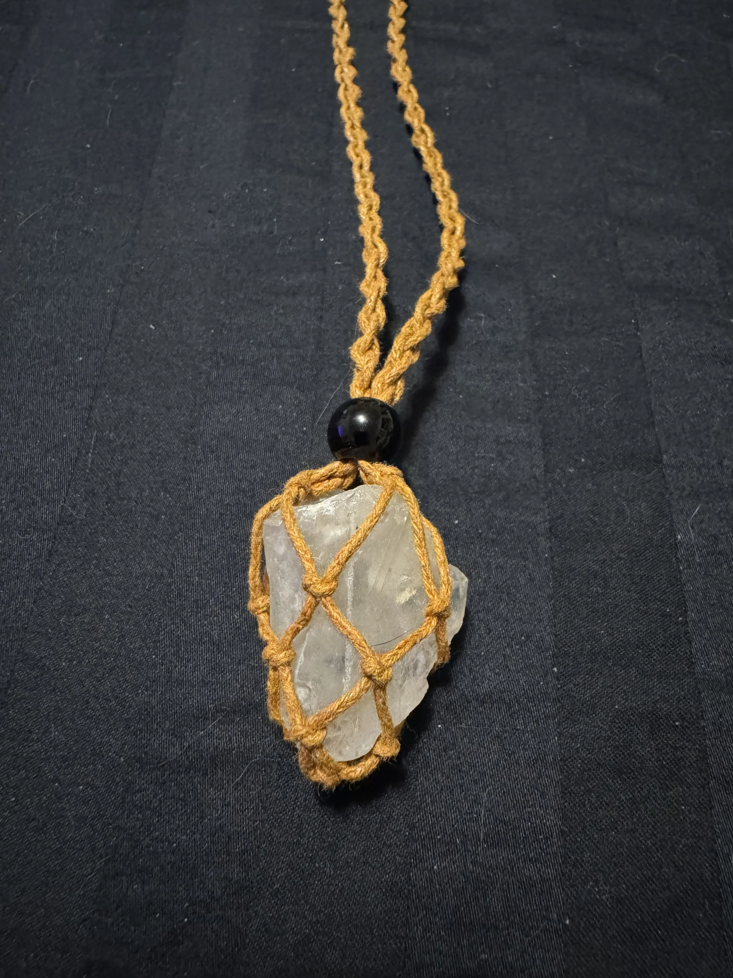 Quartz Basket Necklace