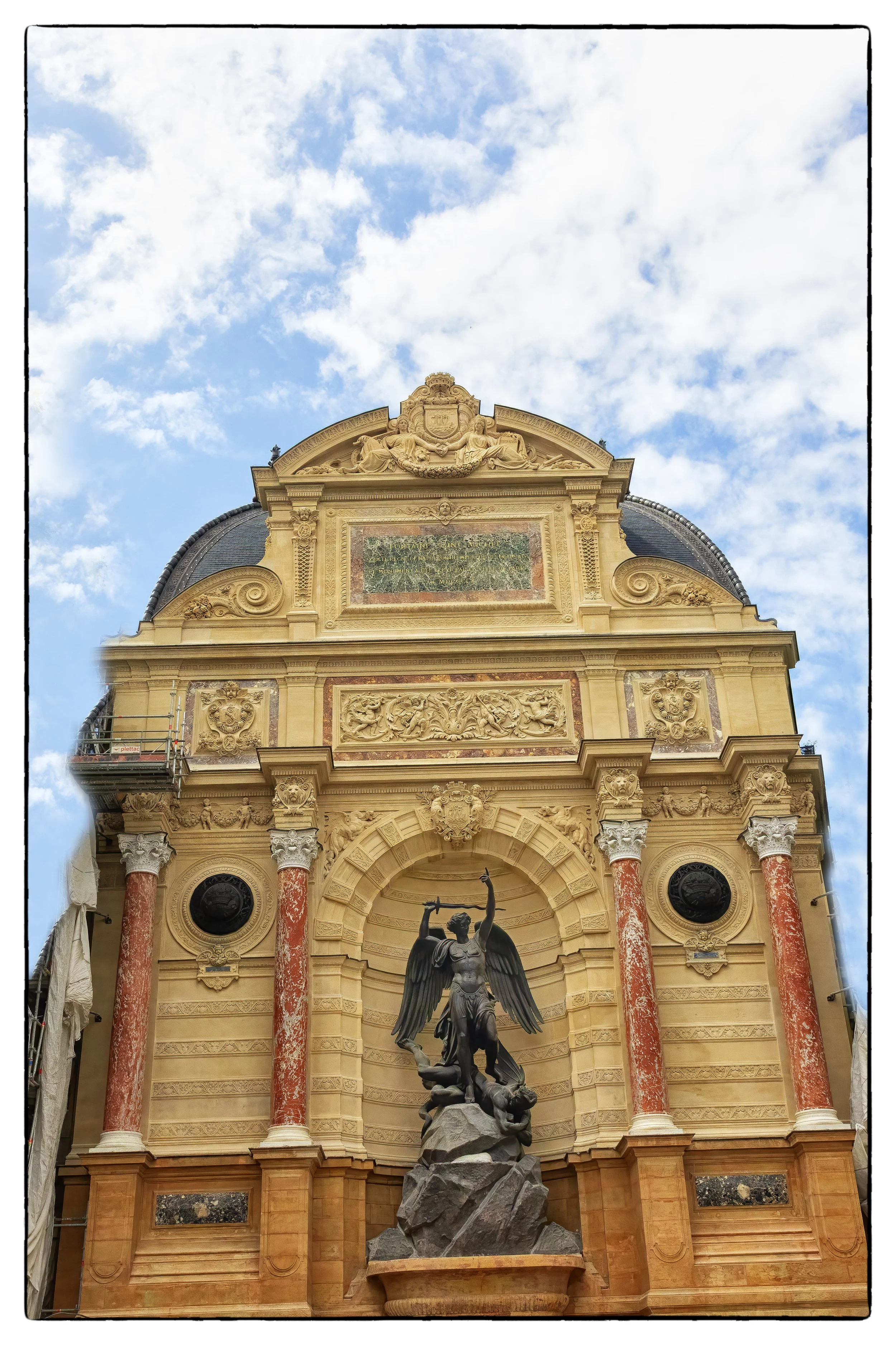 St Michele Fountain, Left bank, Paris