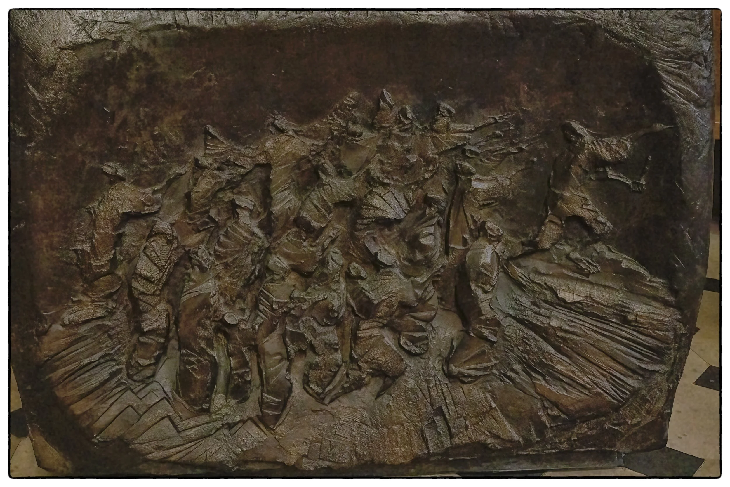 Moses leading his people through the desert, Facing altar in Mansart chapel , St Severin church, Paris