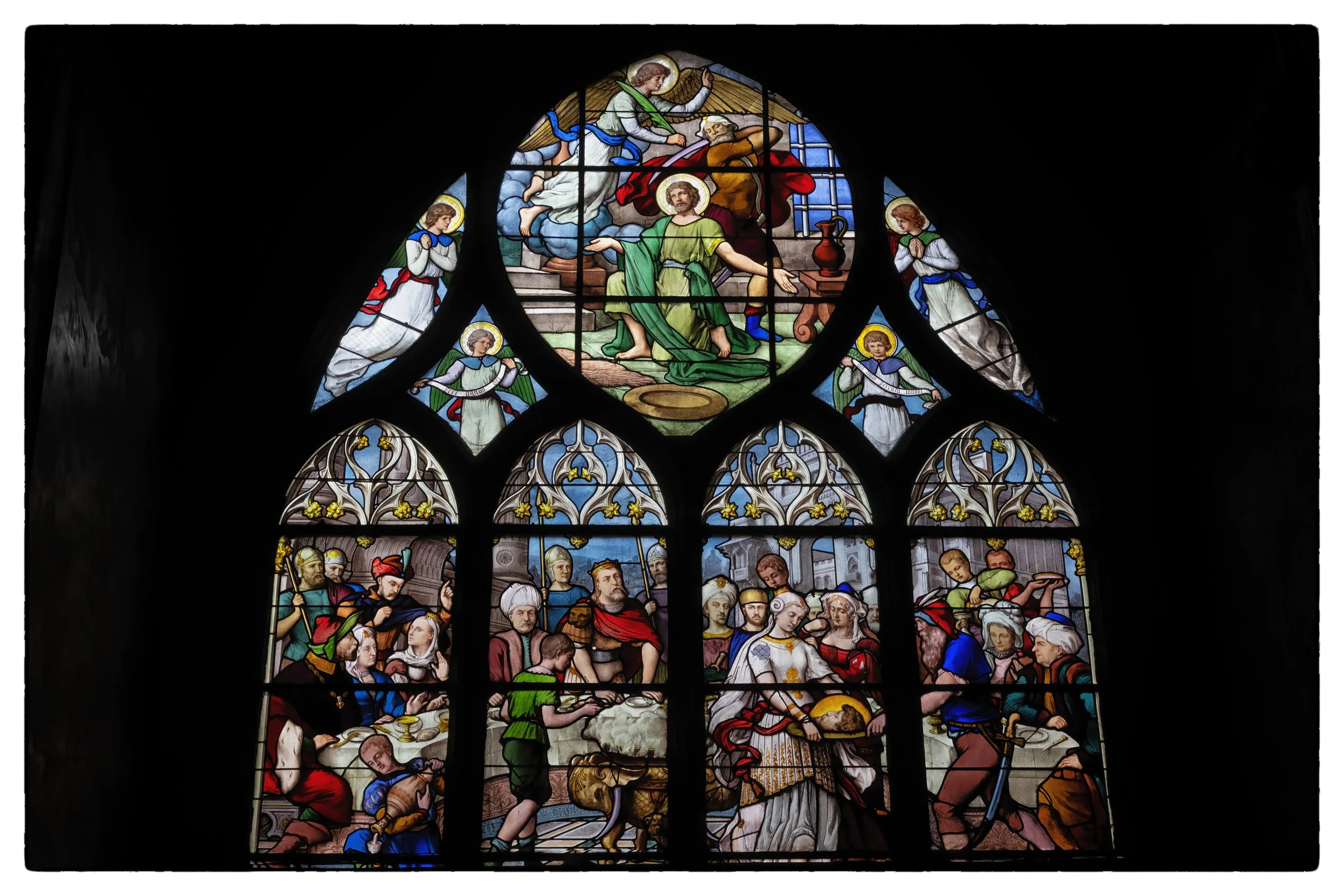 St John the Baptist beheading, St Severin church, Paris
