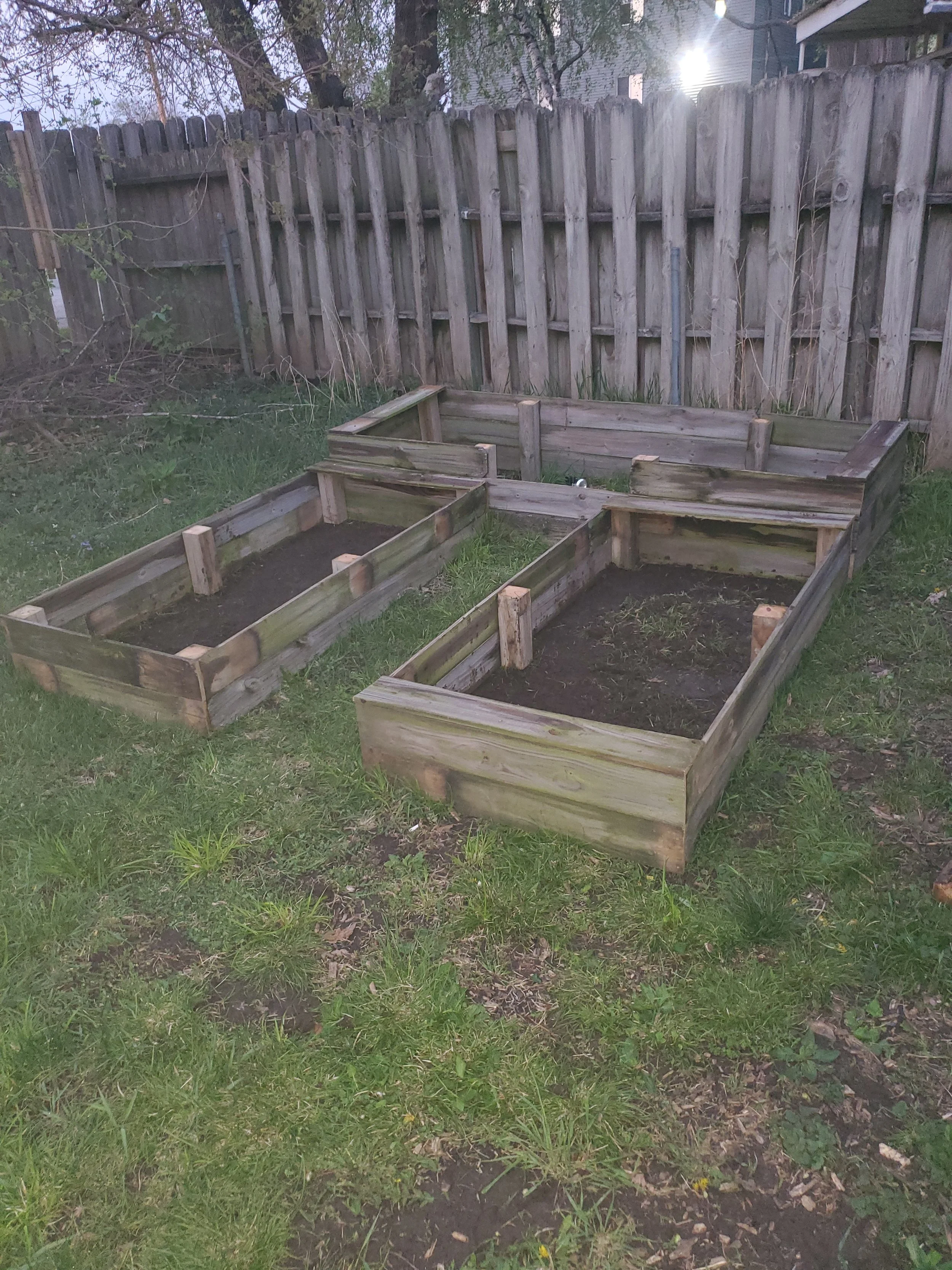 Raised Garden Bed with Compost