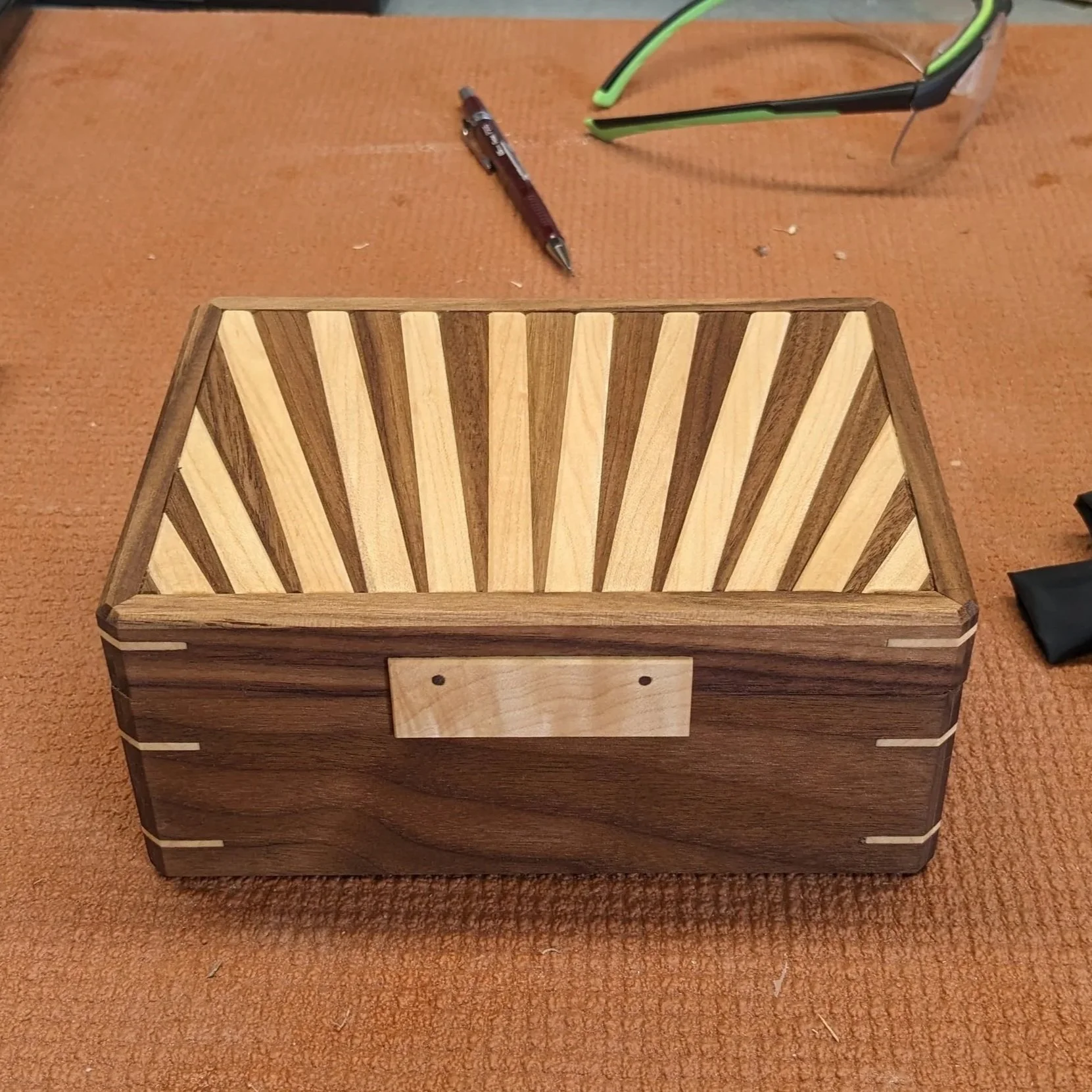 Sun burst jewelry box
