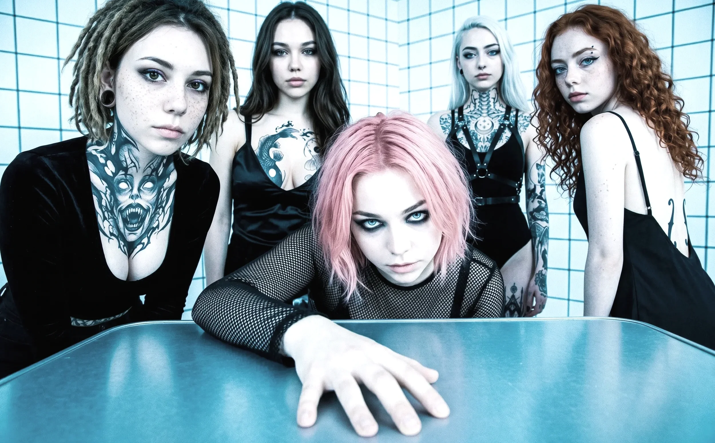 Pink Paradox band posing, nu-metal revival 2026