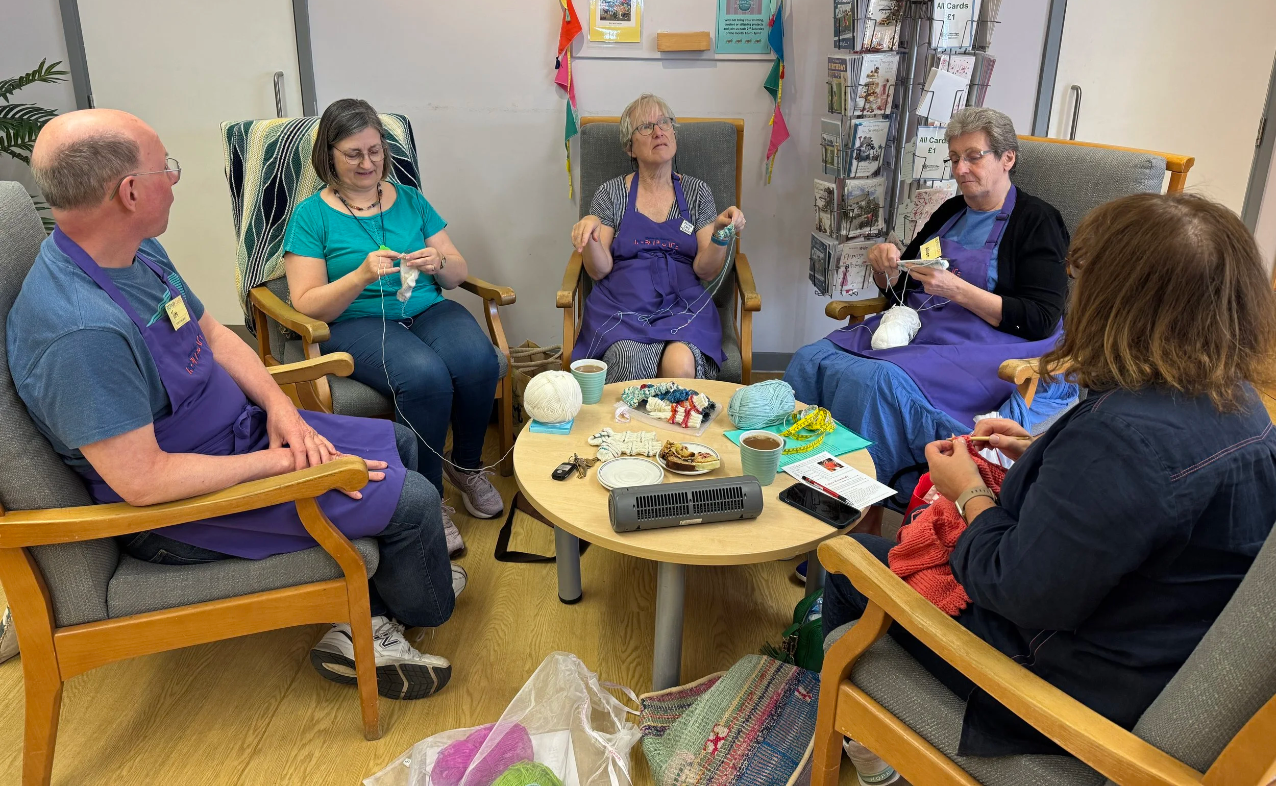 Knit in public day! (Where are your needles Tim?)