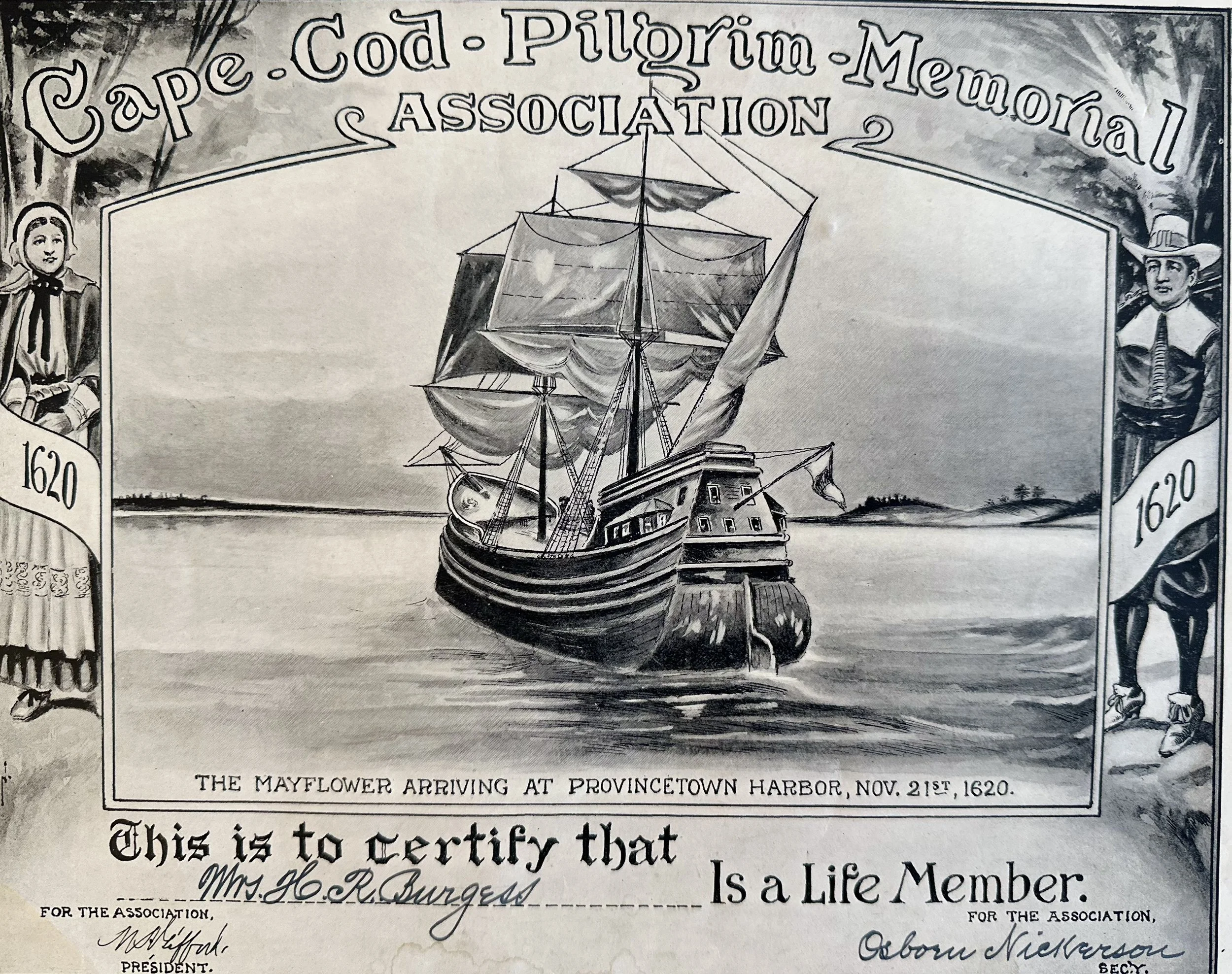 This certificate ties one Sandwich woman’s life story to a founding tale of the nation.