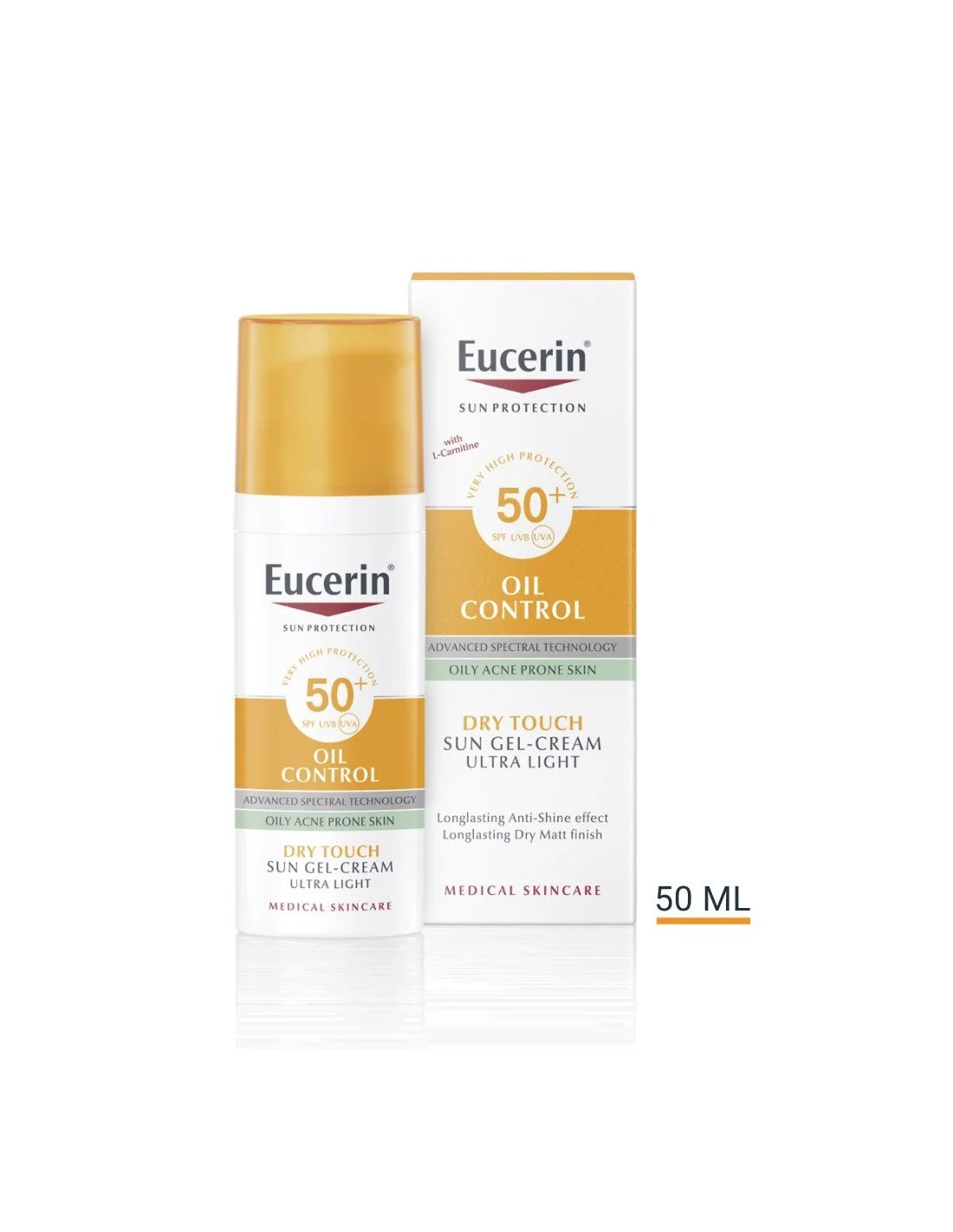 Eucerin Sun Oil Control Tinted Gel-Cream Dry Touch SPF50+
