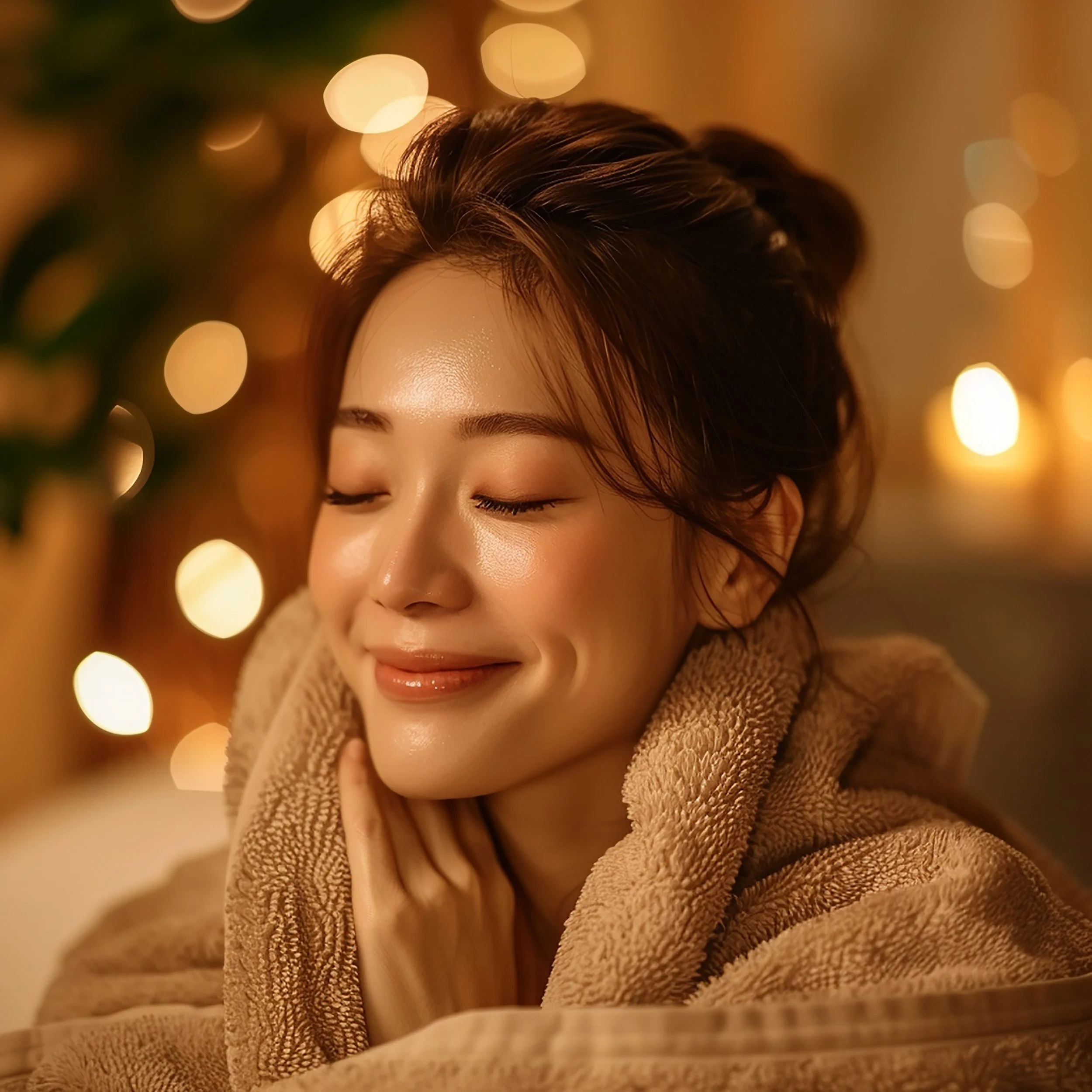 skincare routine on winter 