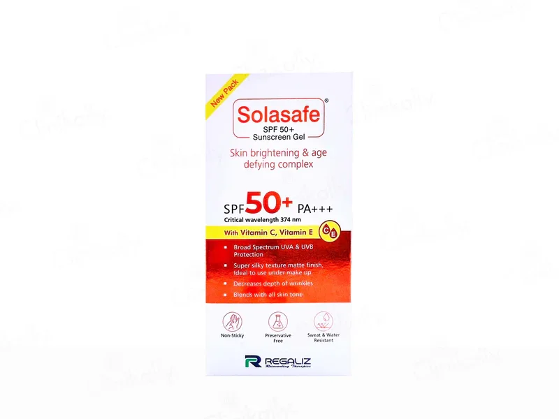 Solasafe Silicone Sunscreen Gel SPF 50+