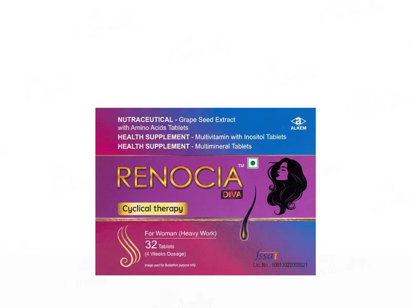Renocia Hair Cyclical Therapy Diva and Men tablets at Belleza 360° Aesthetics Chennai