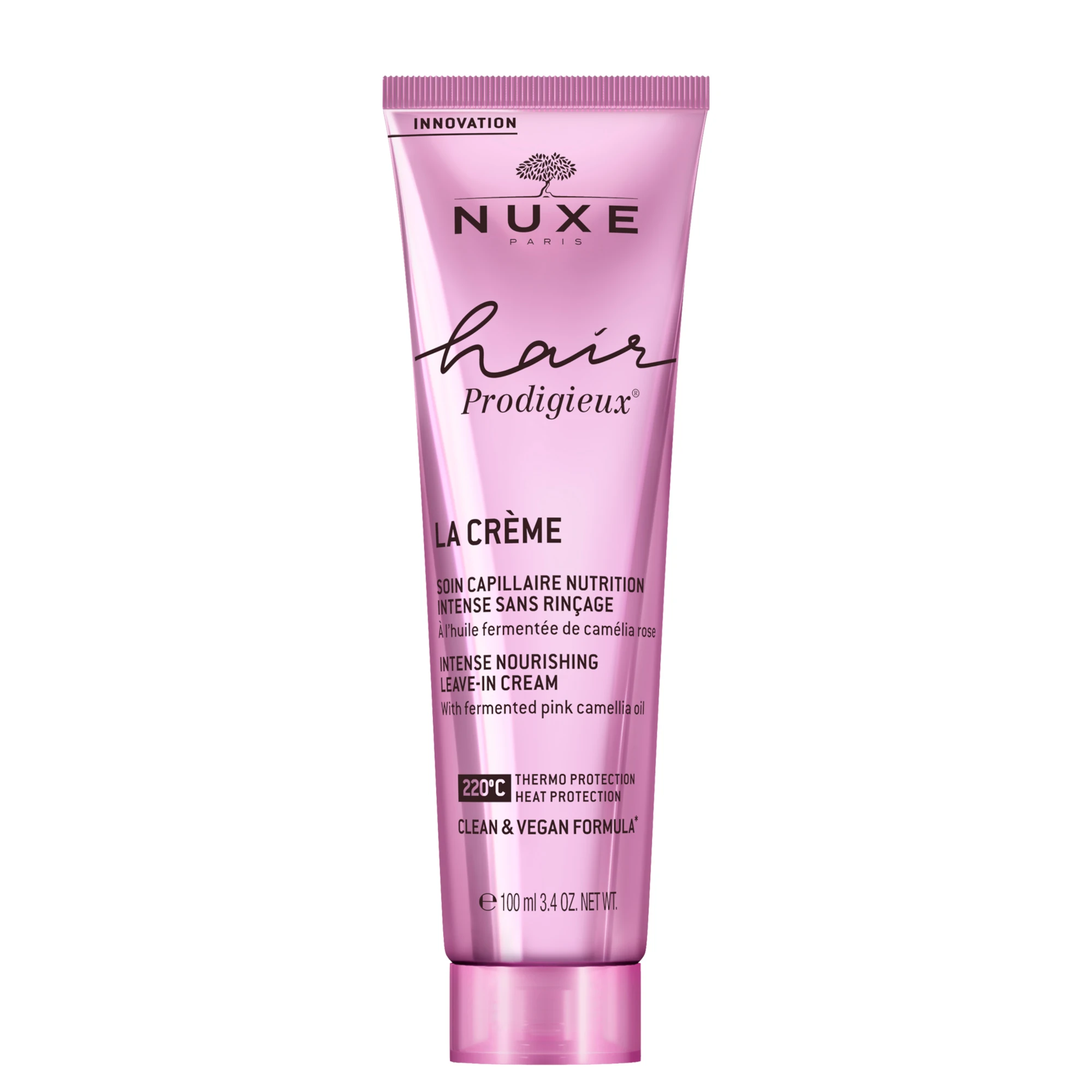 NUXE Hair Leave-in Cream, Leave-in hair conditioner, Nourishing hair cream, Heat protection cream, Anti-frizz hair care, Hair smoothing treatment