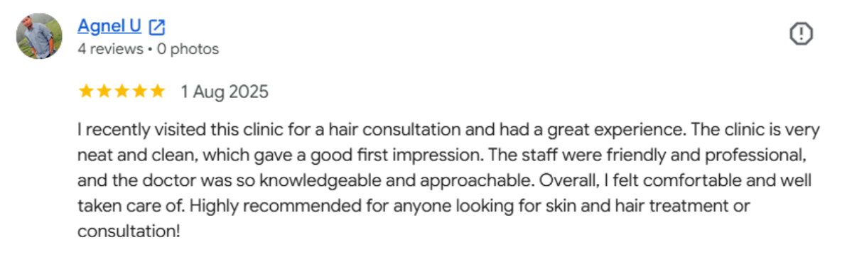 Hair loss treatment in Chennai at Belleza 360° Aesthetics