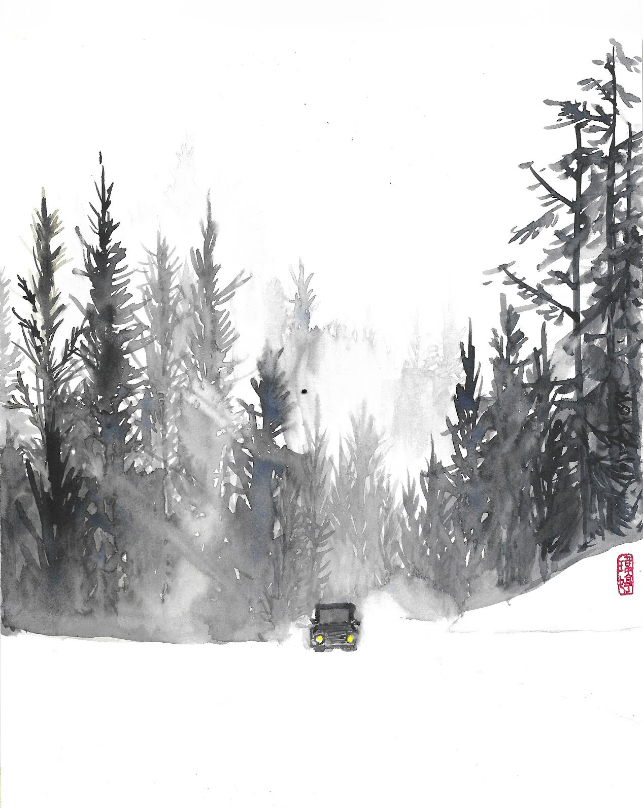 Winter Road, Oregon