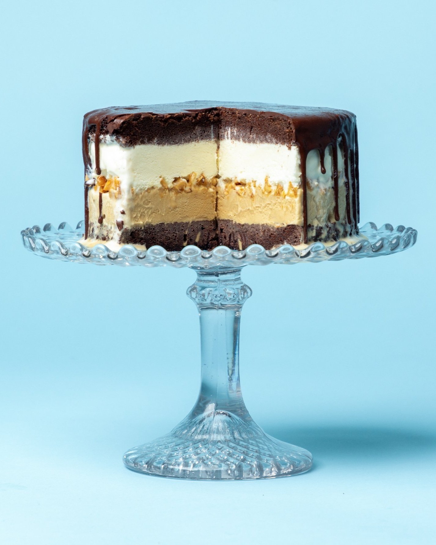 Coffee Toffee Ice Cream Cake