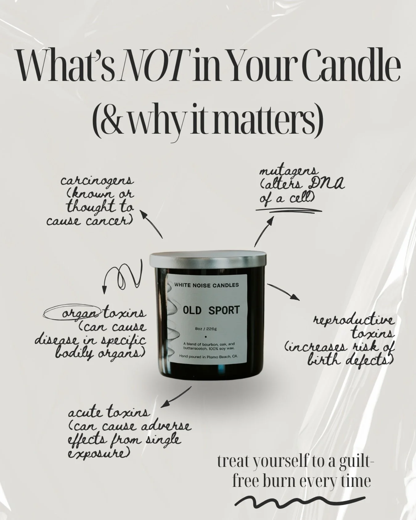 Luxury without compromise. No toxins, no paraffin, no B.S.