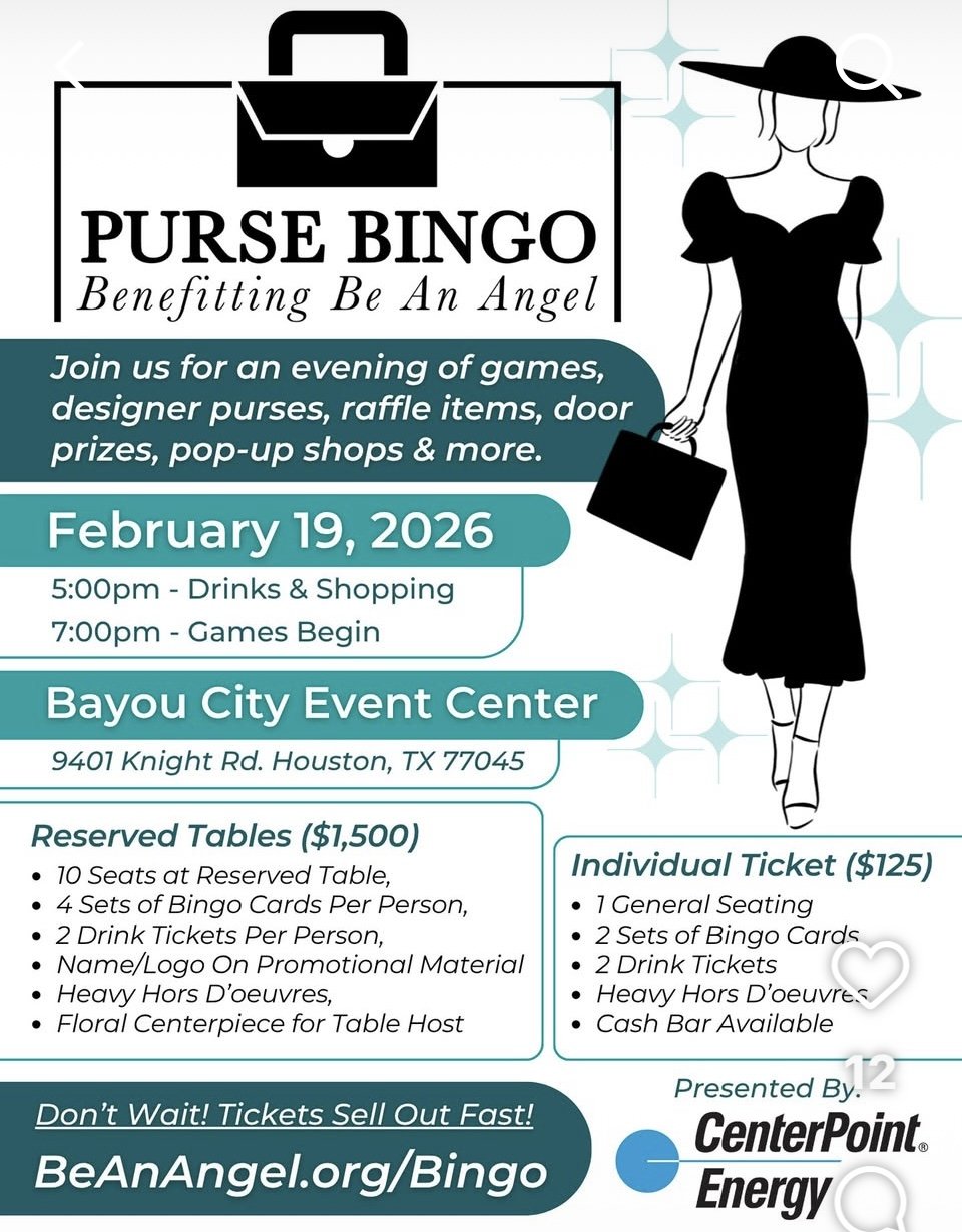 Purse Bingo benefitting Be An Angel