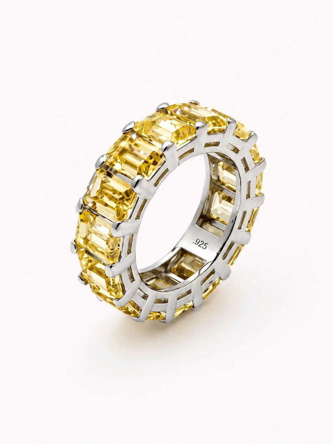 Citrine Eternity Band Ring