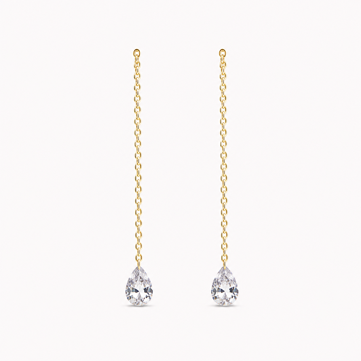 Teardrop Threader Earrings