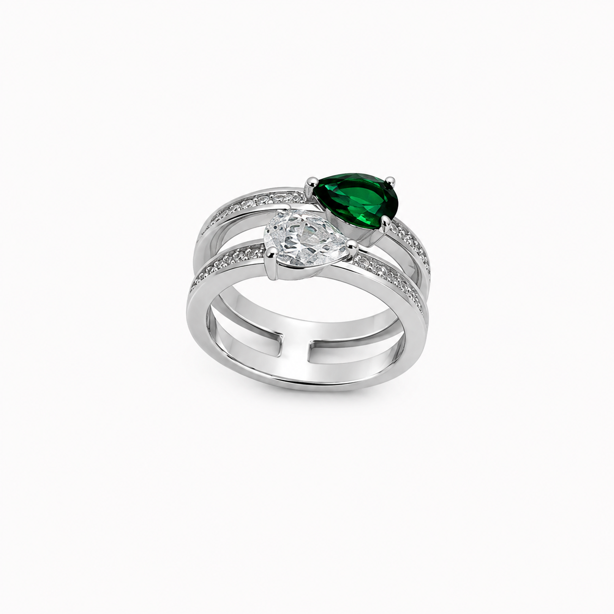 Pear Stone Wrap Ring