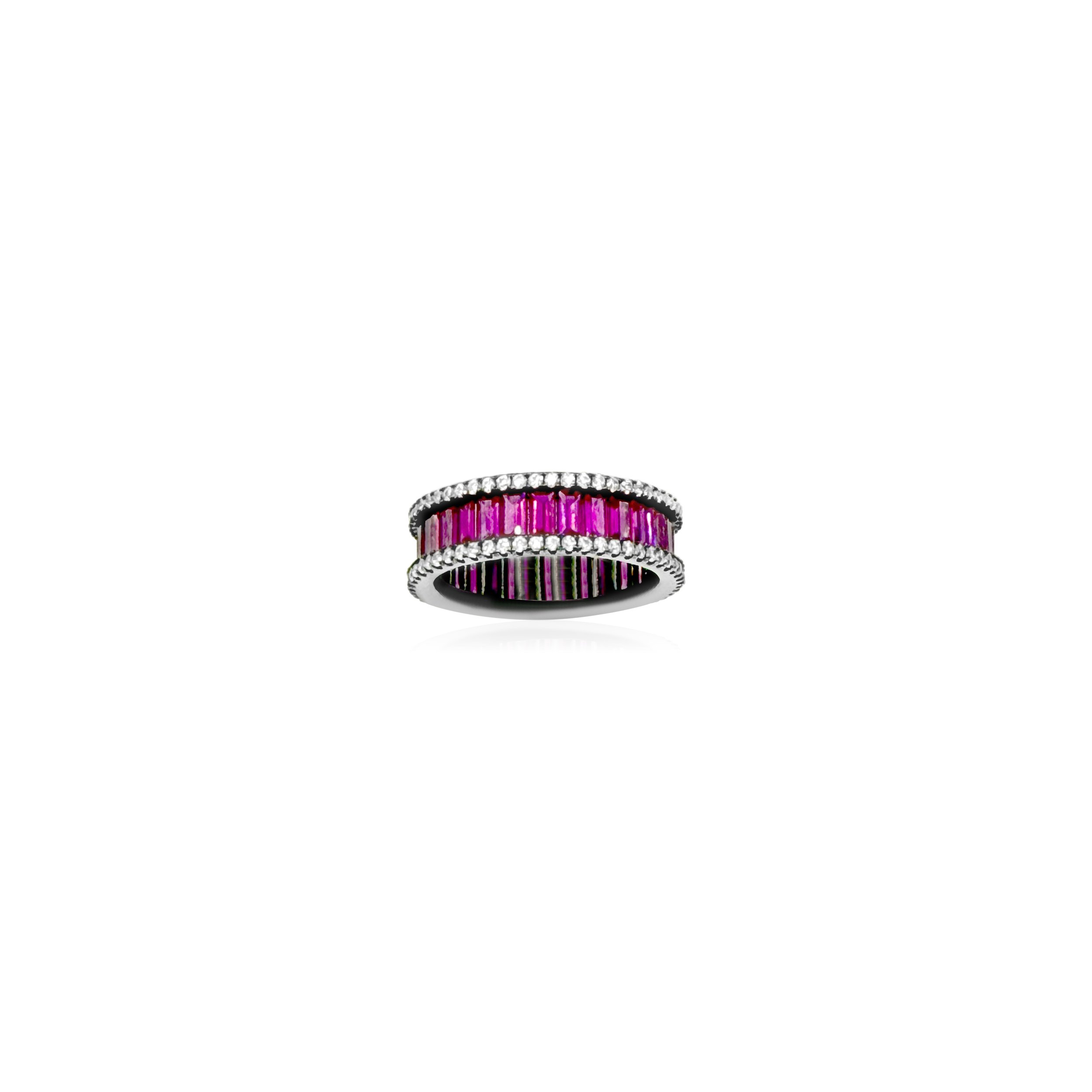 Pink Sapphire Band