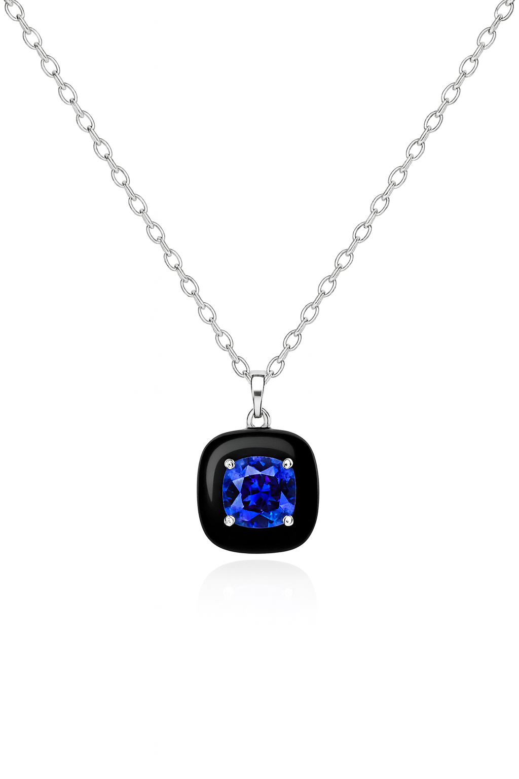 Petite Cushion Cut Necklace