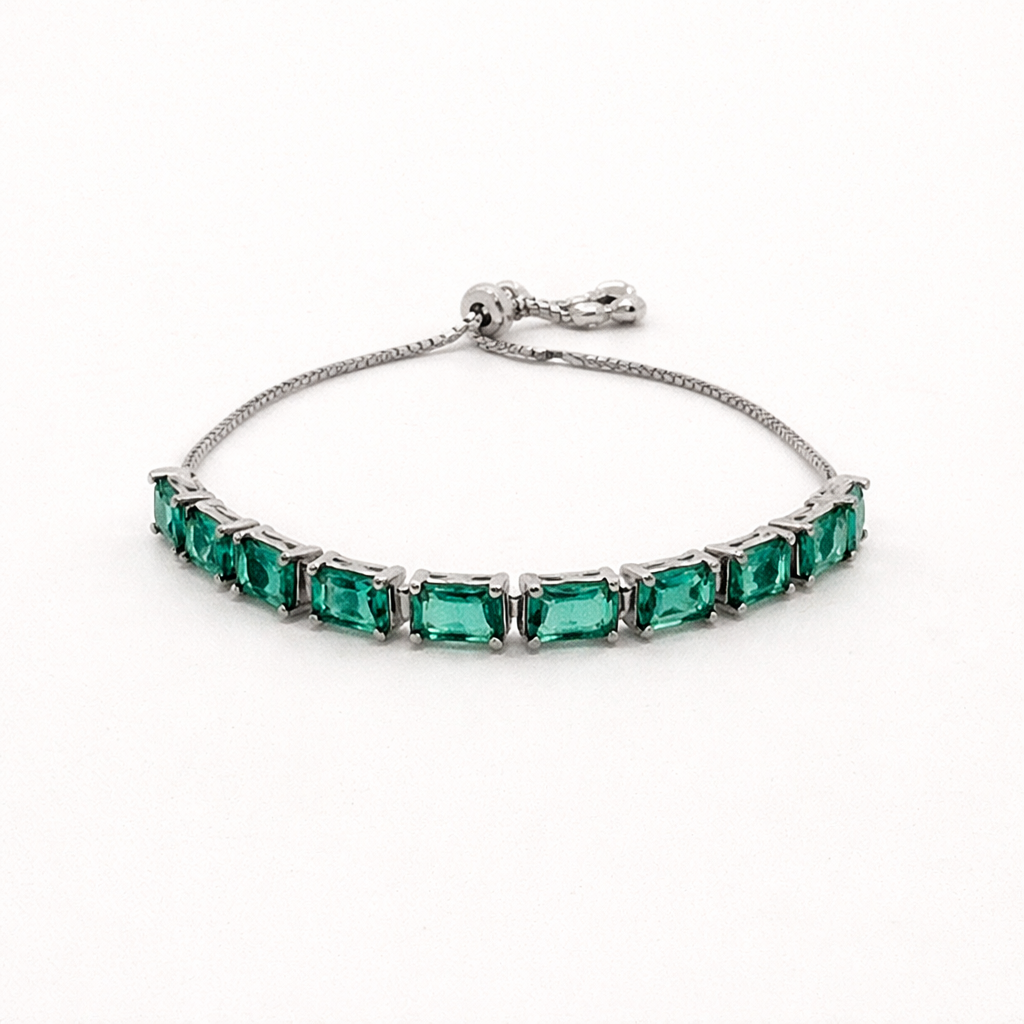 Light Emerald Luxe Tennis Bracelet