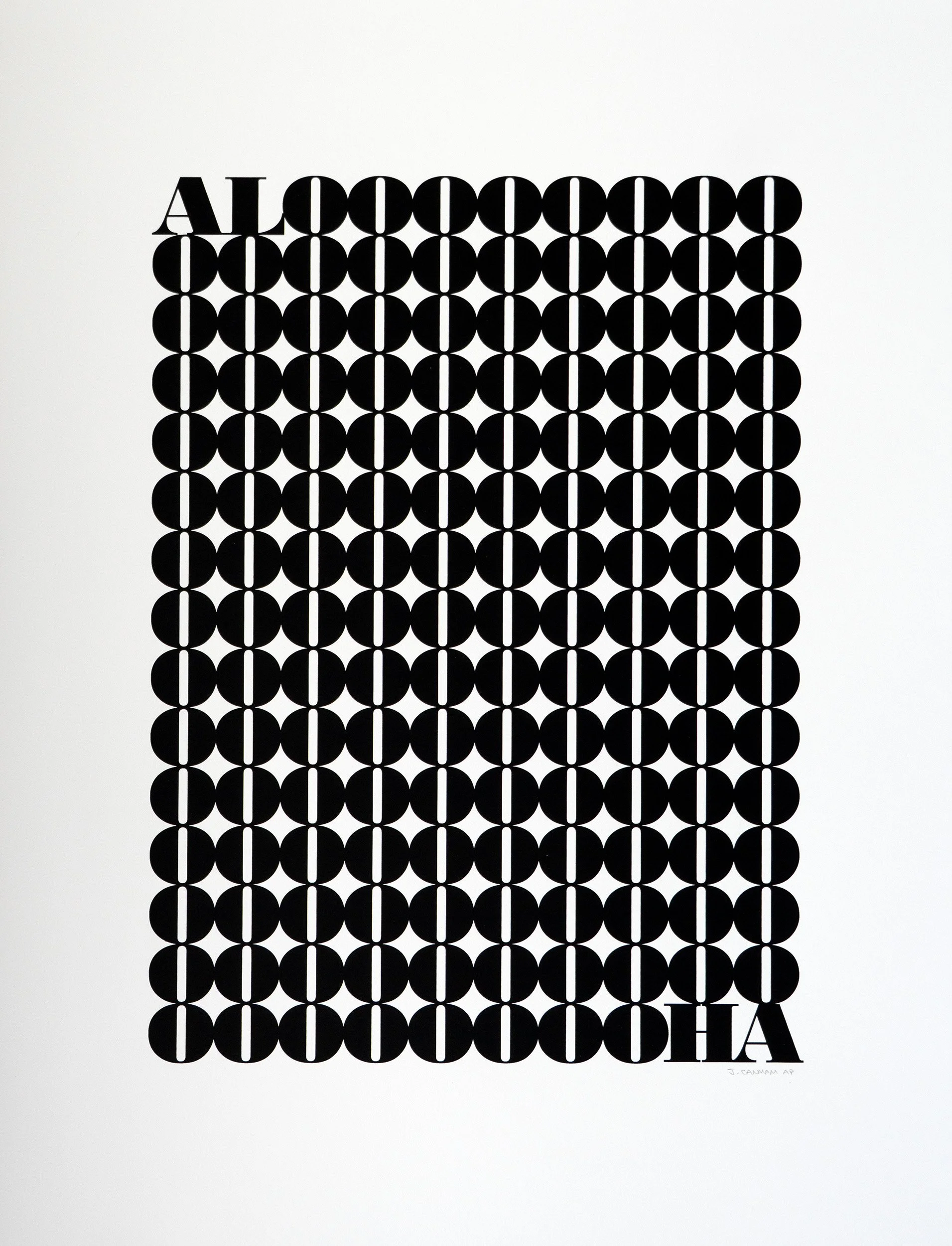 Jeff Canham-Aloha Screenprint