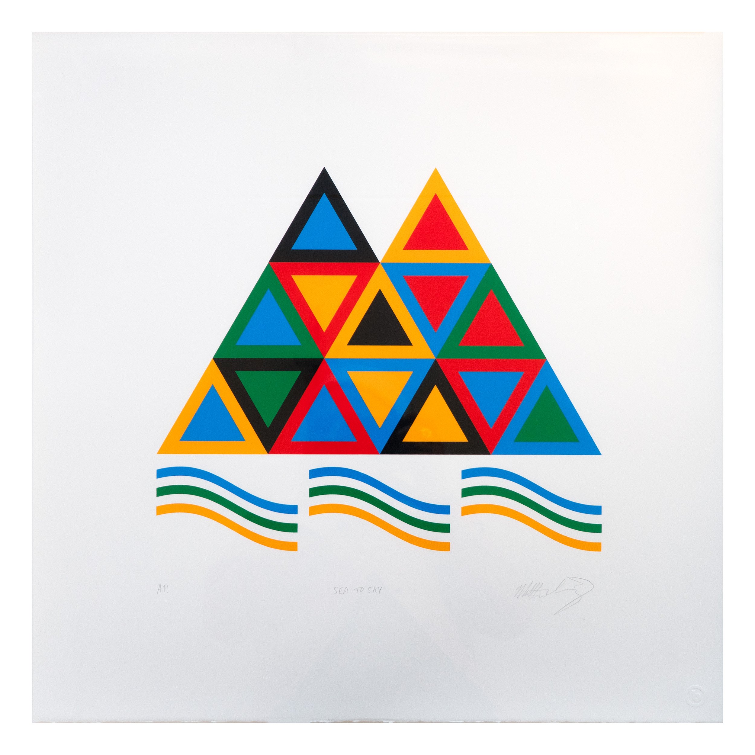 Matt Irving-Sea to Sky Screenprint (Framed)