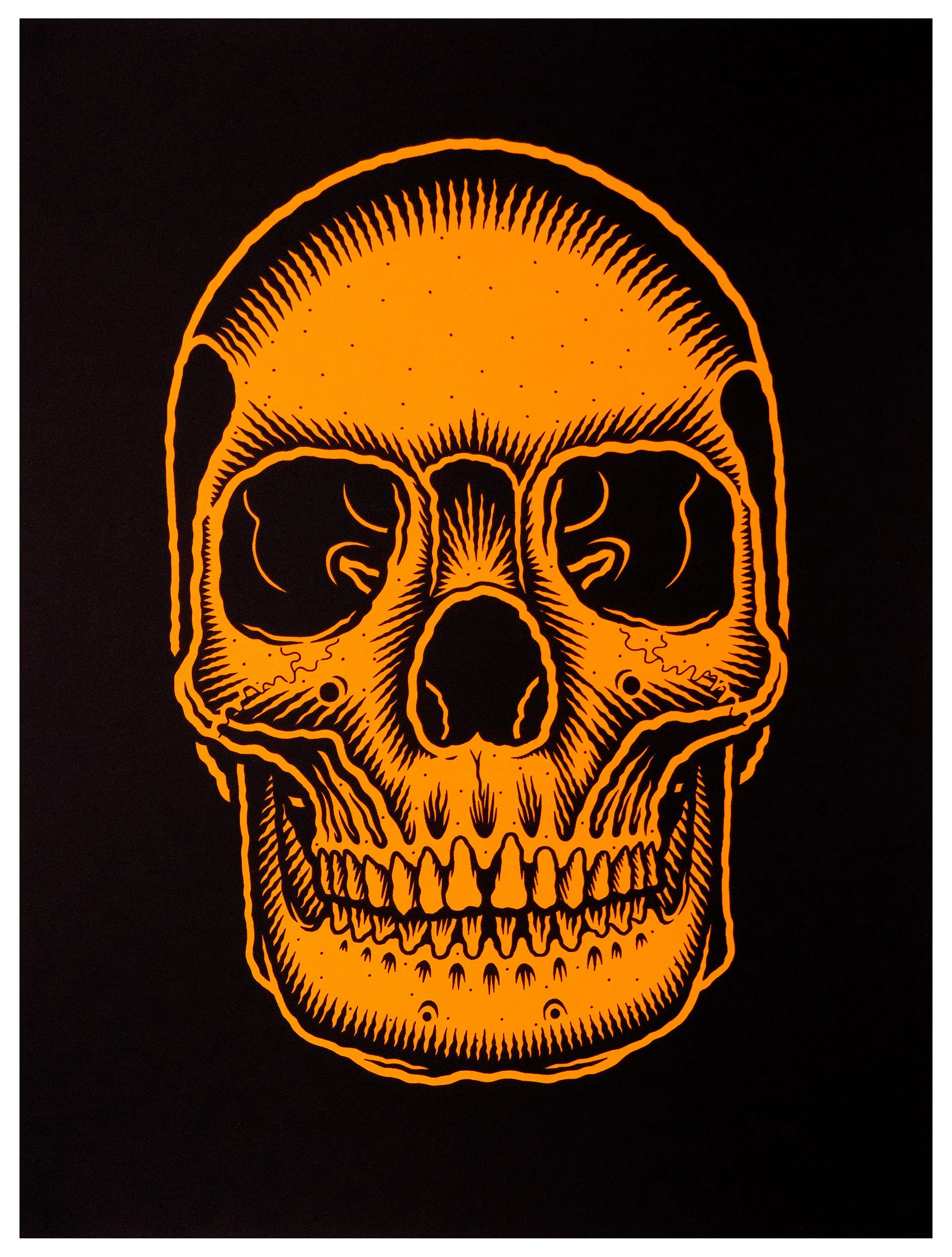 Mike Giant-Skull Screenprint