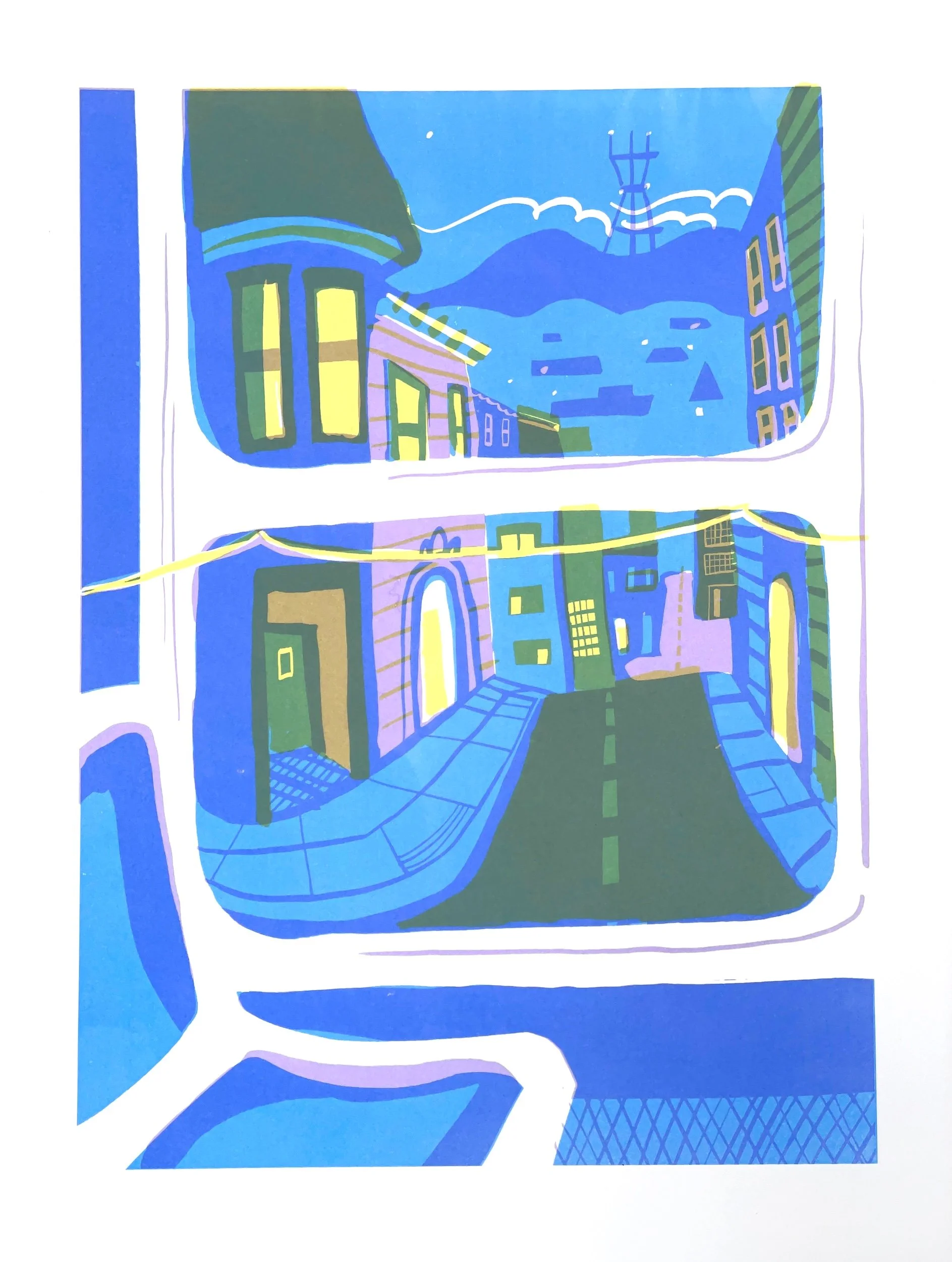 Christine Innes - Ride Home, Silkscreen