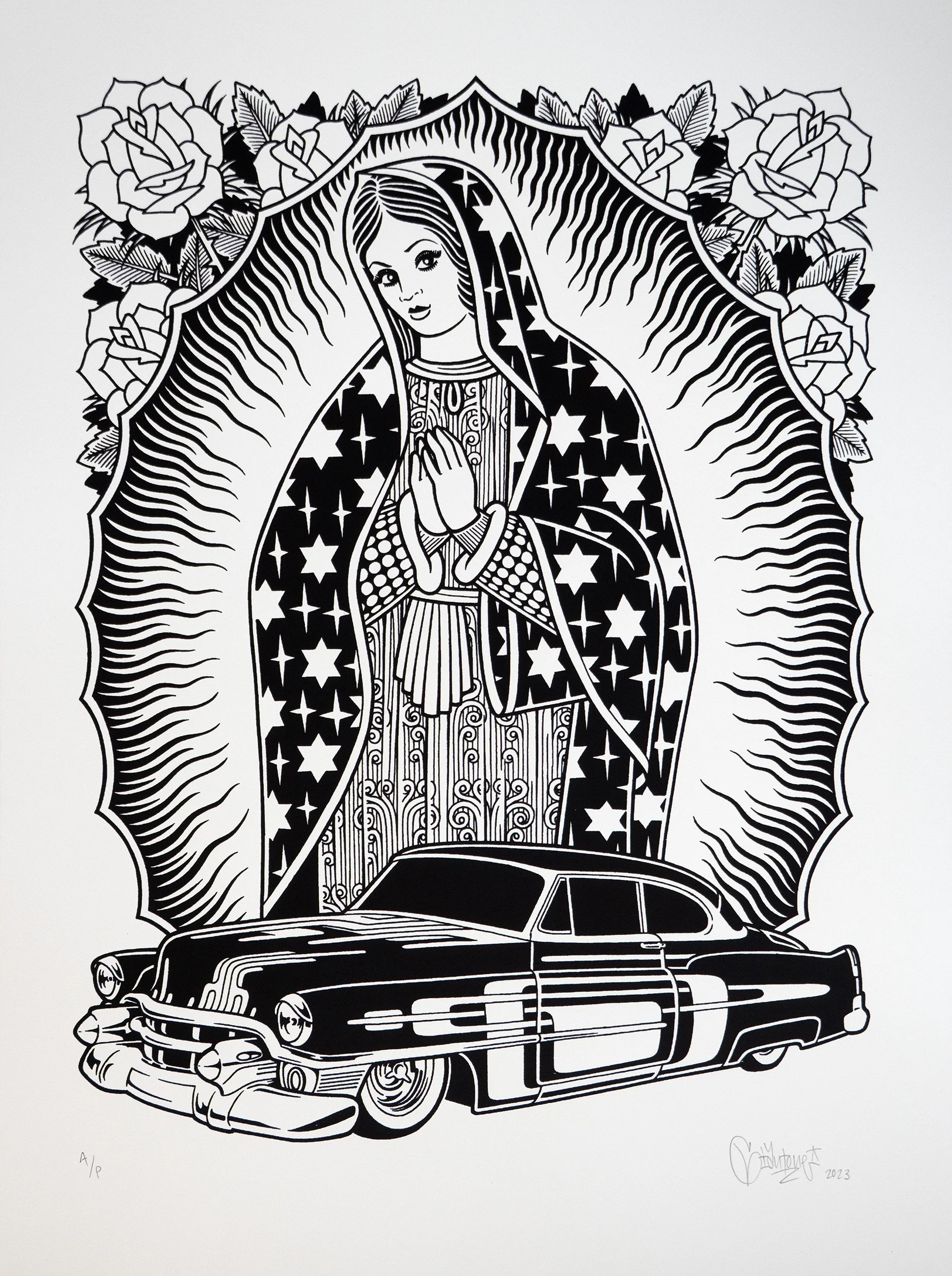 Mike Giant-Our Lady Of The Sleds Screenprint