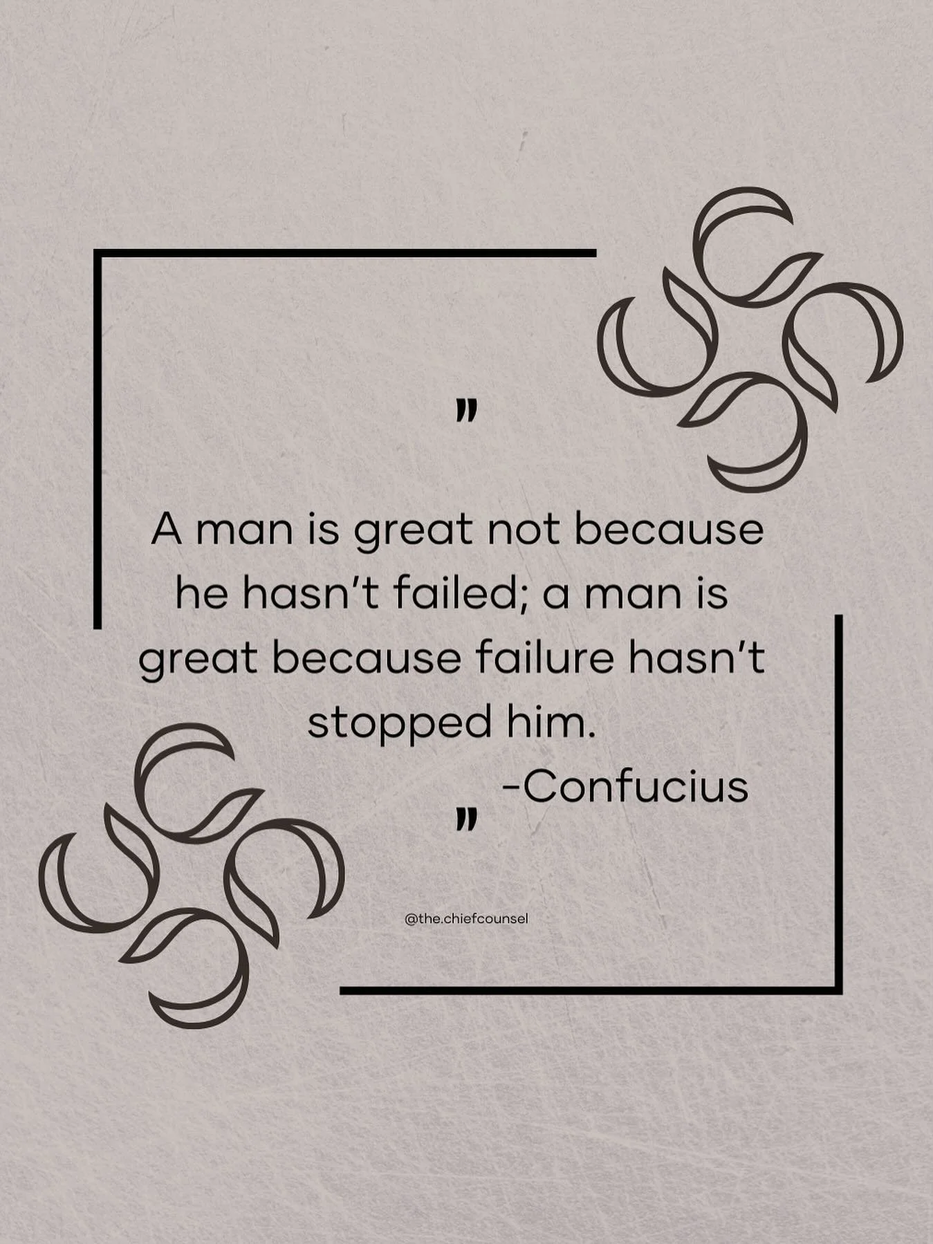 Failure is the test. Persistence is the answer.

#TheChiefCounsel #FractionalGC #FractionalGeneralCounsel #MindsetMatters #GrowthMindset #SuccessMindset #LeadershipWisdom