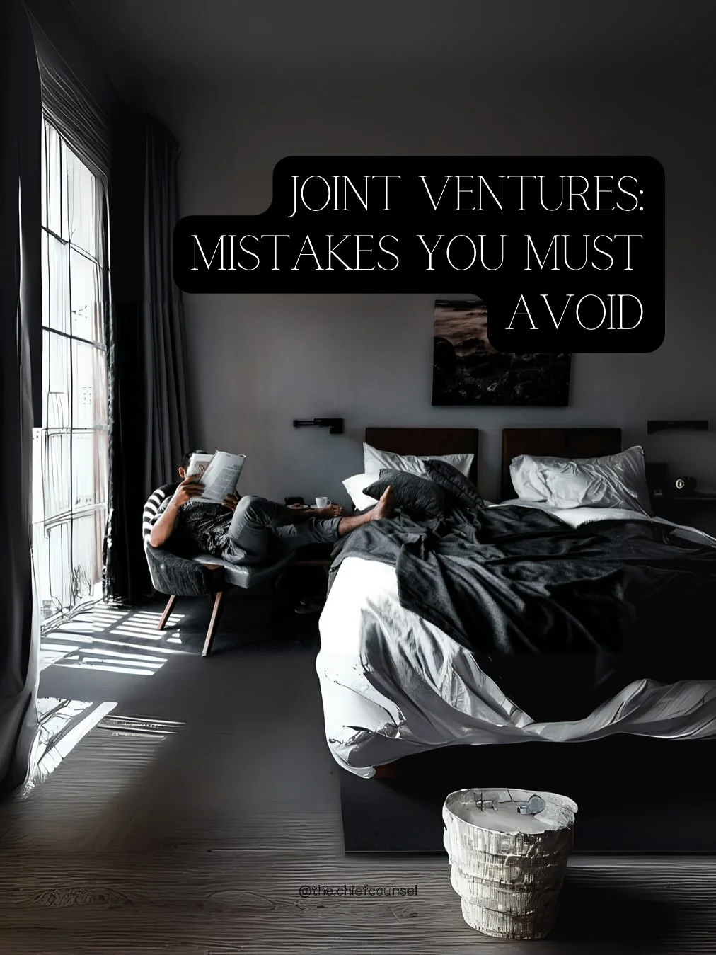 Founders and partners often chase synergy and revenue, but the deal&rsquo;s real strength lies in the legal details.

We&rsquo;re breaking down mistakes that can derail your joint venture before it even begins.
Get clear, get protected.

#TheChiefCou