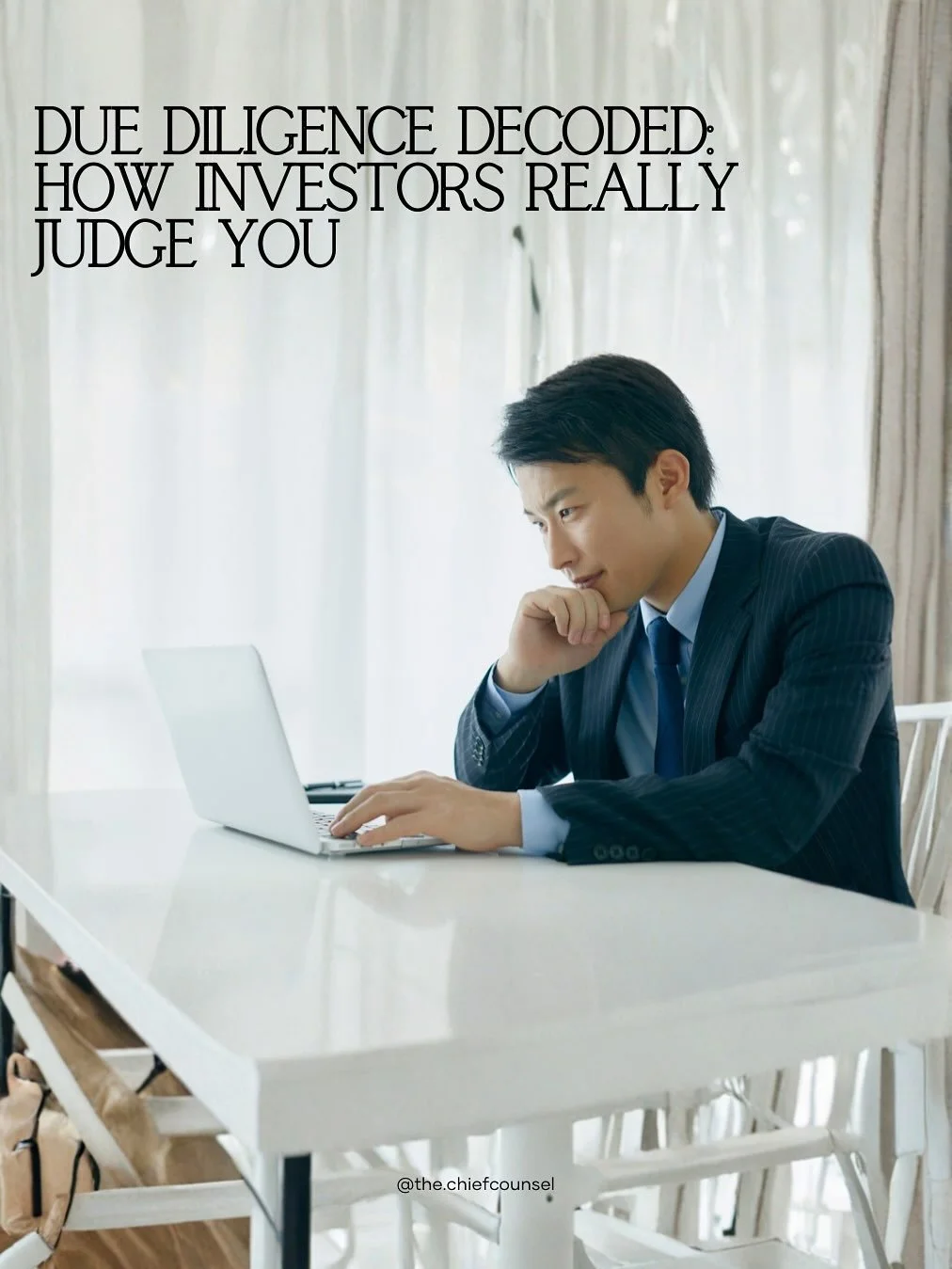 Before the funding comes the fact-finding.
Investors don&rsquo;t just bet on ideas they bet on preparation, compliance, and credibility.
Let&rsquo;s decode what really drives their decisions.

#TheChiefCounsel #FractionalGC #FractionalGeneralCounsel 