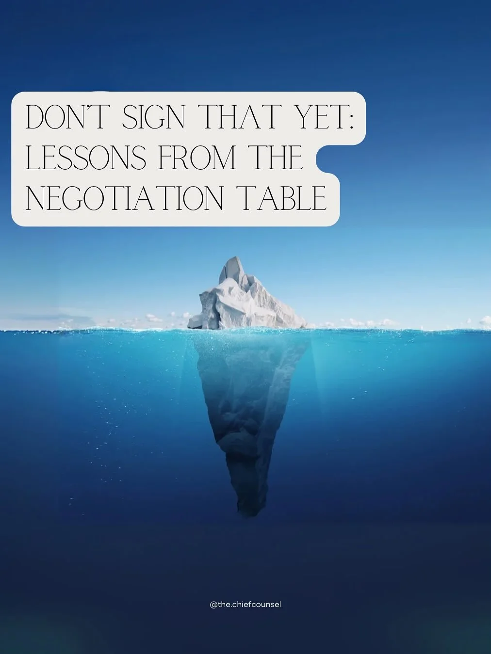 Nothing in a contract is &ldquo;standard.&rdquo; Every line tilts the table.

#TheChiefCounsel #FractionalGC #FractionalGeneralCounsel #ContractWisdom #FounderLegalTips #NegotiationTips