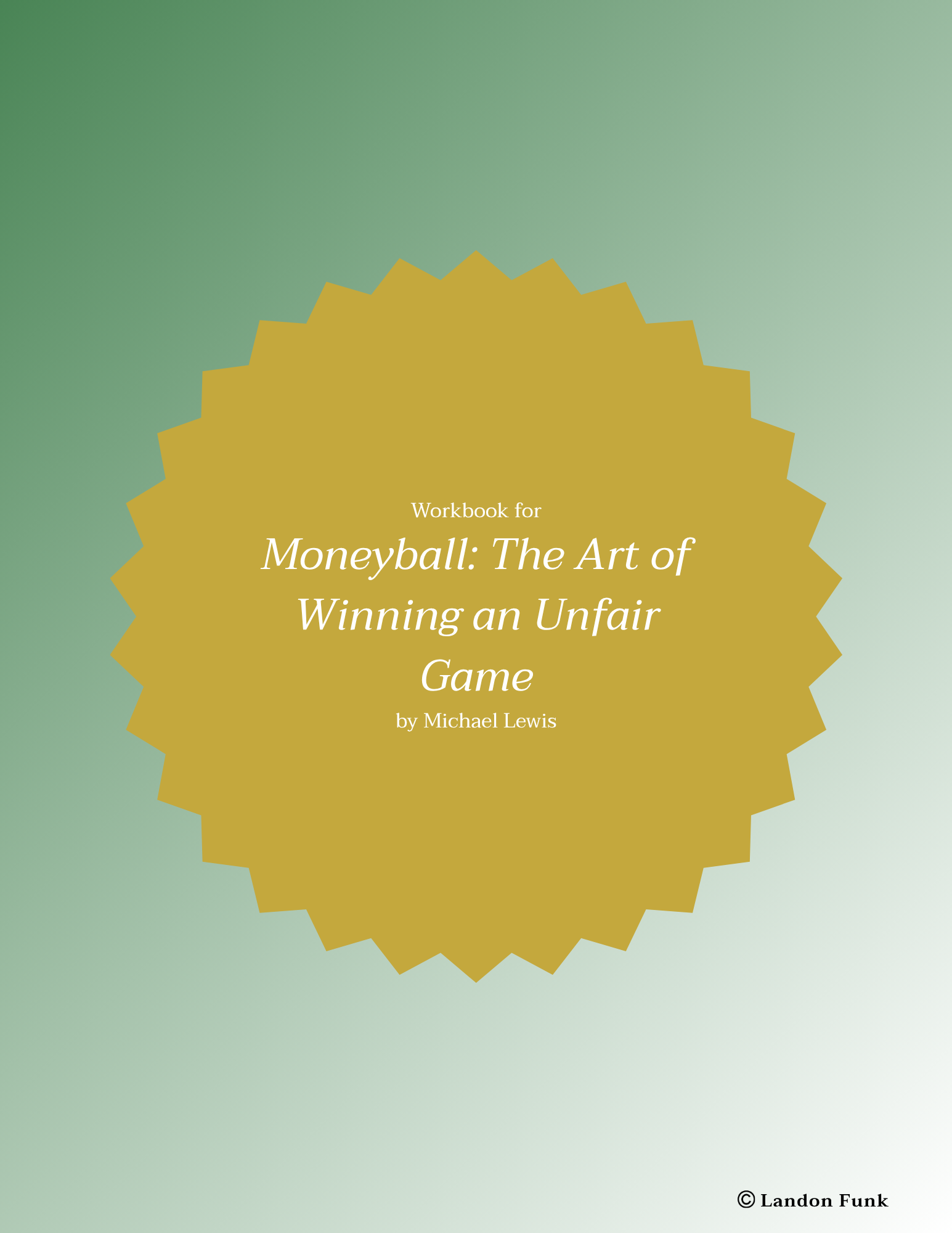 Moneyball Digital Reading Workbook