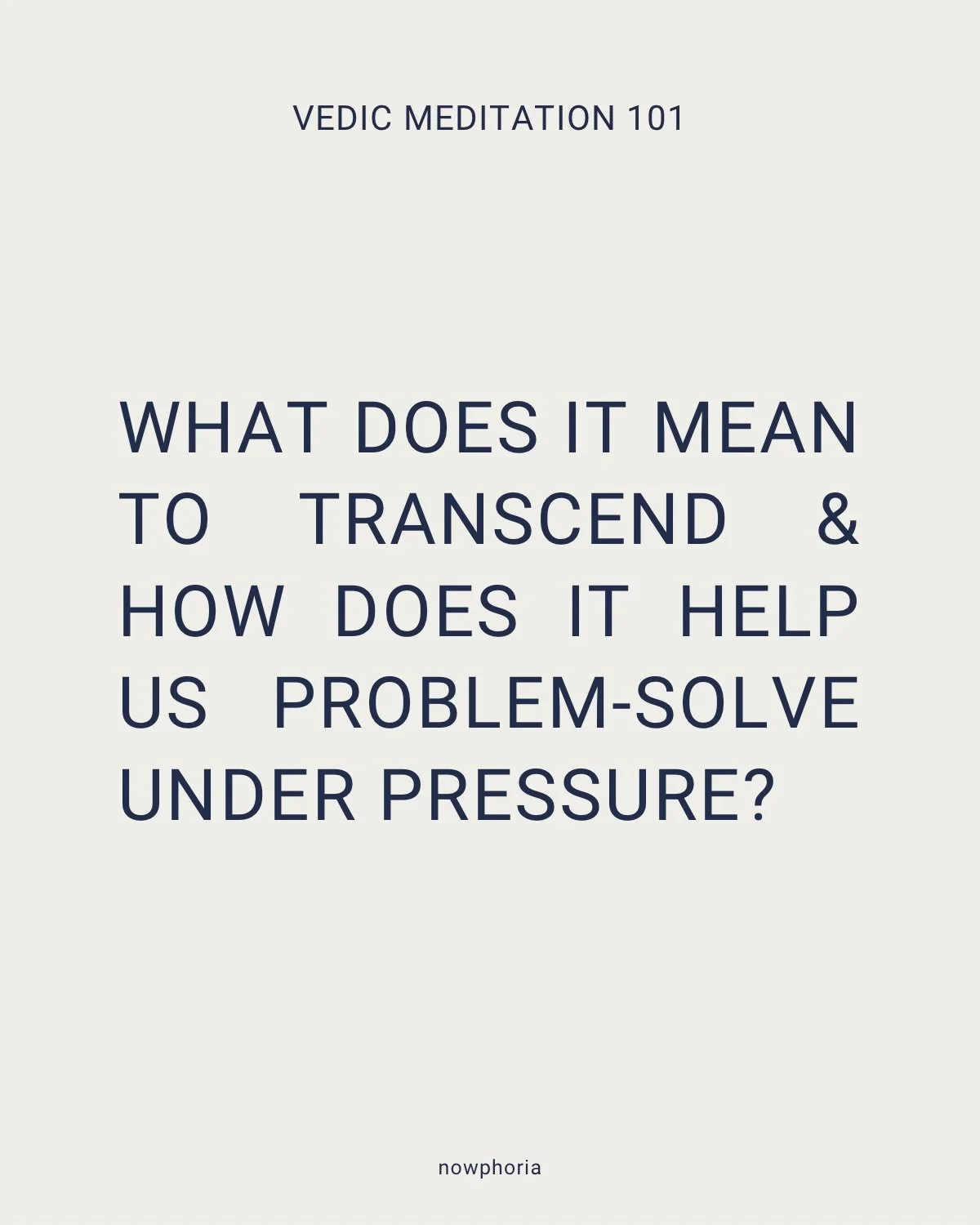 You can&rsquo;t experience anything new if you&rsquo;re still thinking from the same state&hellip; scroll for insight into a transcendental approach to creative problem-solving. 

ℹ️ Comment &lsquo;NOW&rsquo; below for more info on how to shift your 