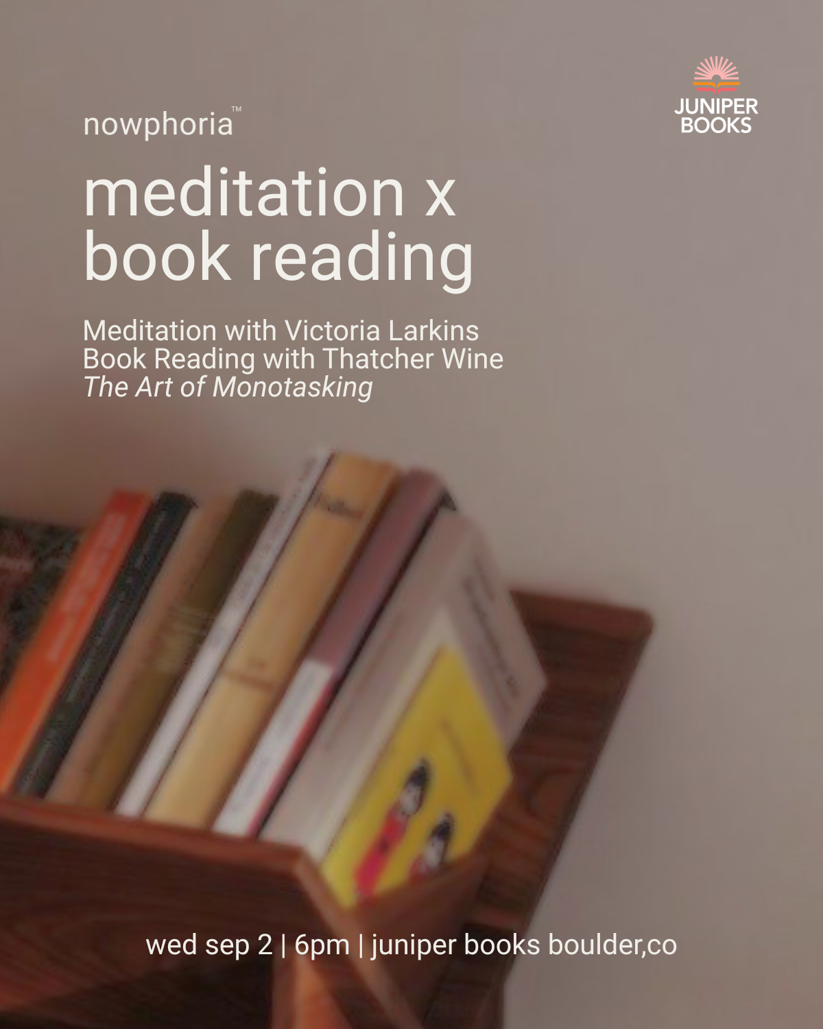 Being x Becoming Series: Meditation and Book Reading with Thatcher Wine