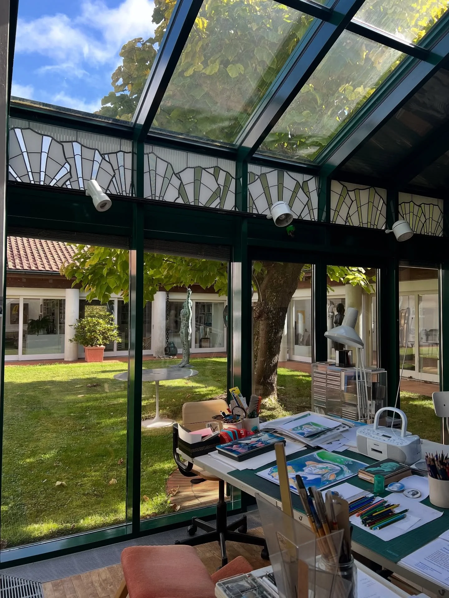 Thank you @kunststiftung_bw for inviting us to play this concert at the marvellous villa of #UrsulaStock that made our hearts skip a beat (or two)! The sheer beauty and artistic energy that radiates out of this magnificent, otherworldly place was spe